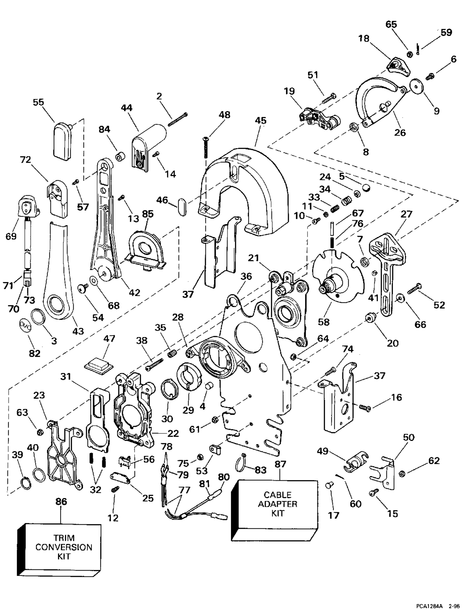 REMOTE CONTROL - BINNACLE - SINGLE LEVER