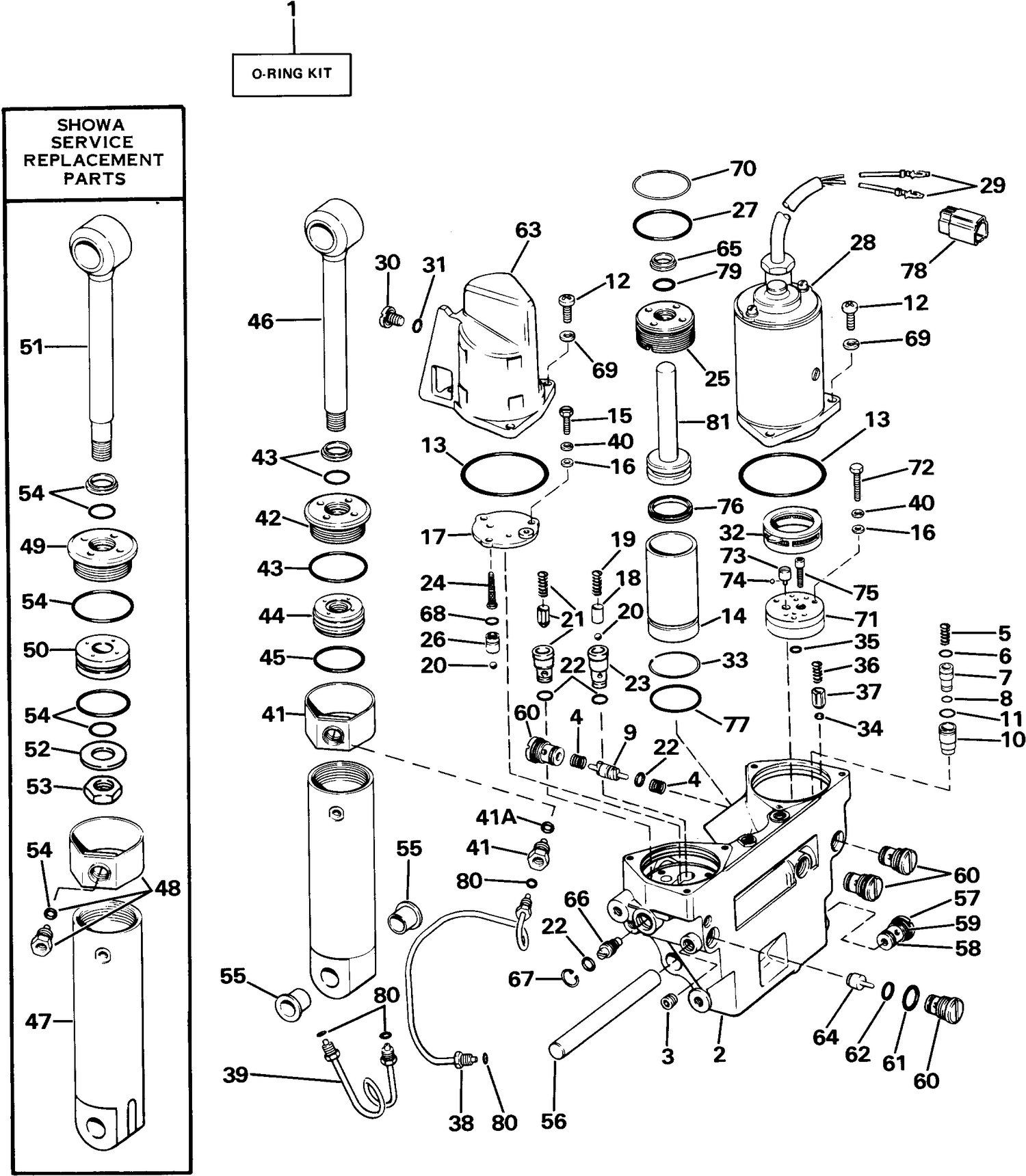 POWER TRIM/TILT HYDRAULIC ASSEMBLY