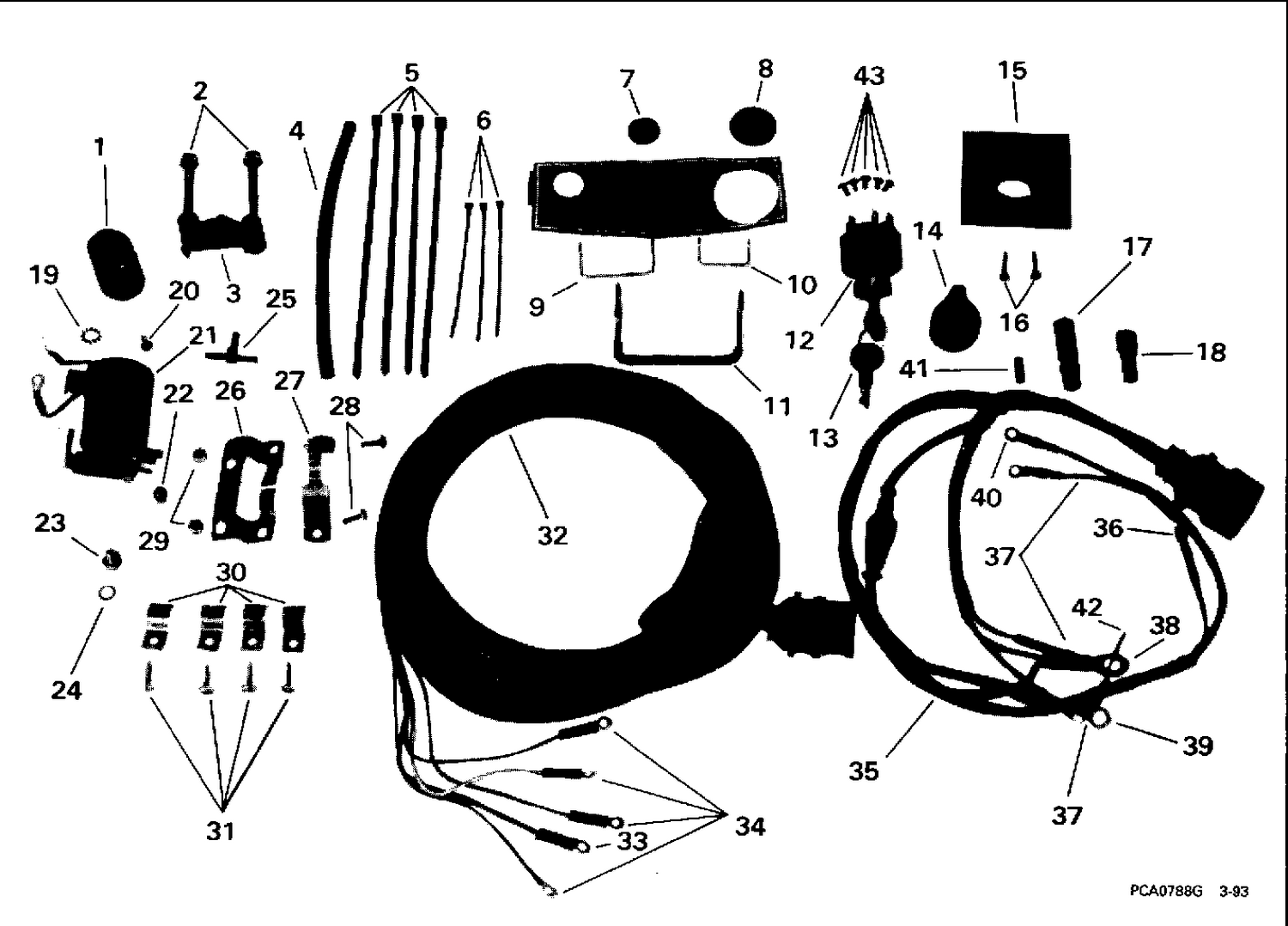 REMOTE ELECTRIC START KIT 20, 25, 30 & 35 ROPE, TE MODELS