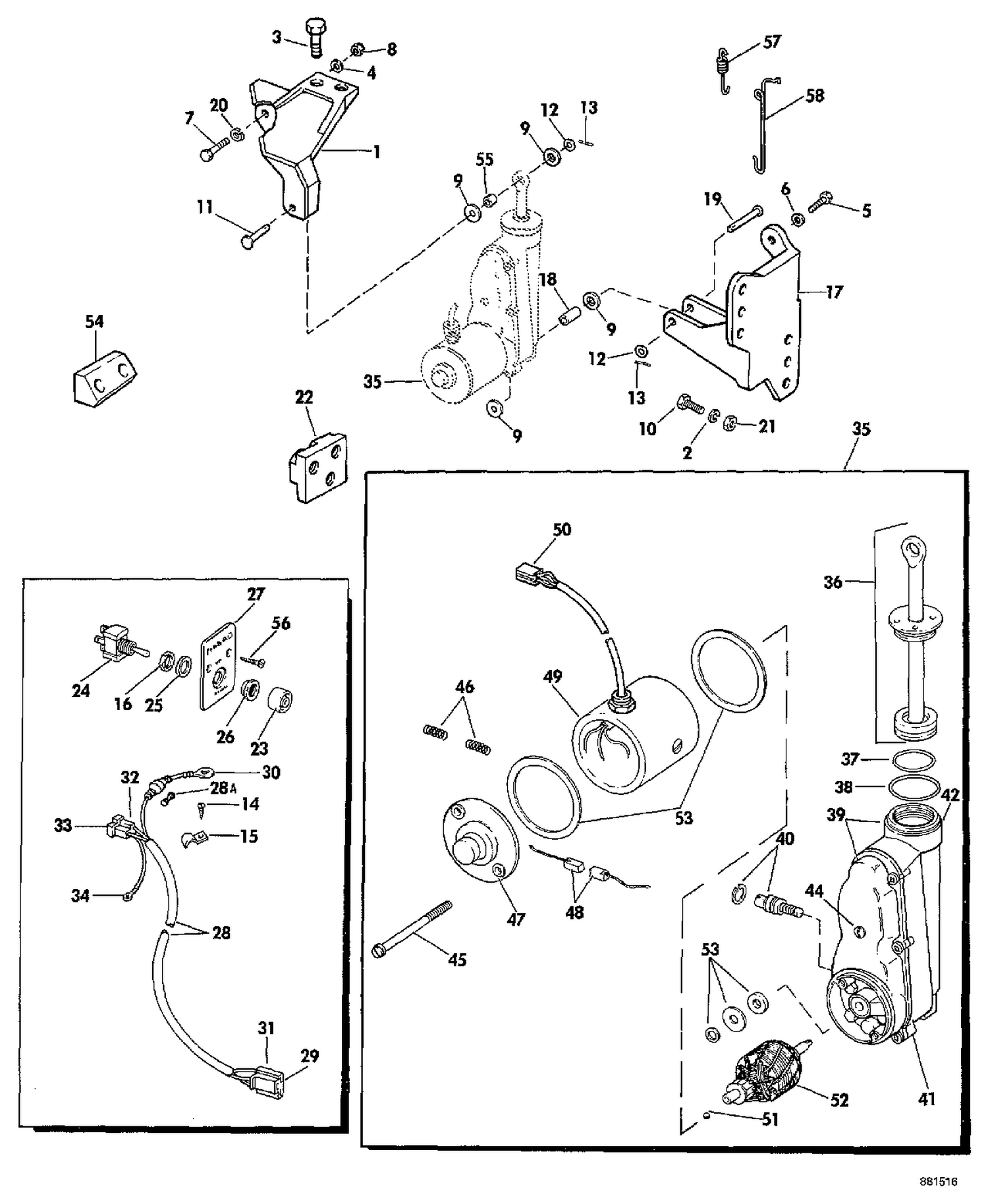 POWER TILT KIT - 20, 25, 28, & 30 (2-CYLINDER)