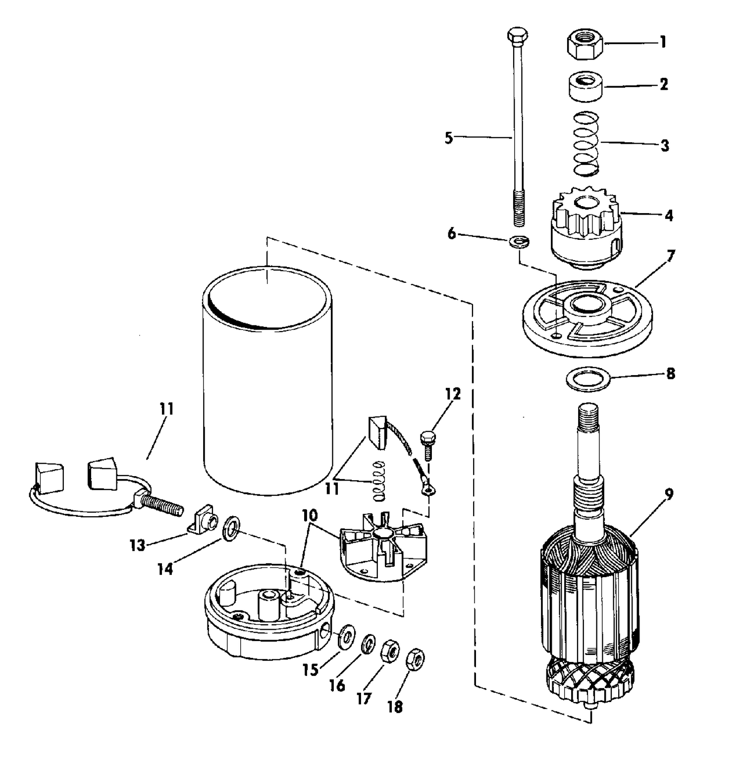 ELECTRIC STARTER AMERICAN BOSCH SMH 12C41