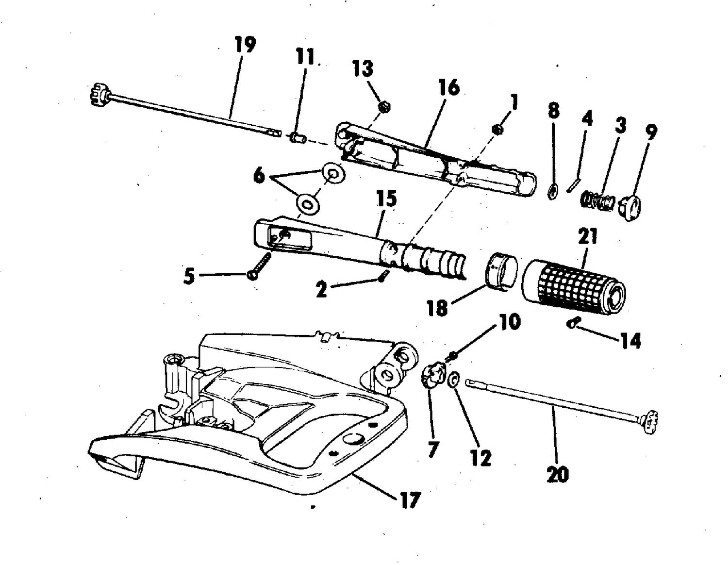 STEERING HANDLE KIT 35 HP ELECTRIC START