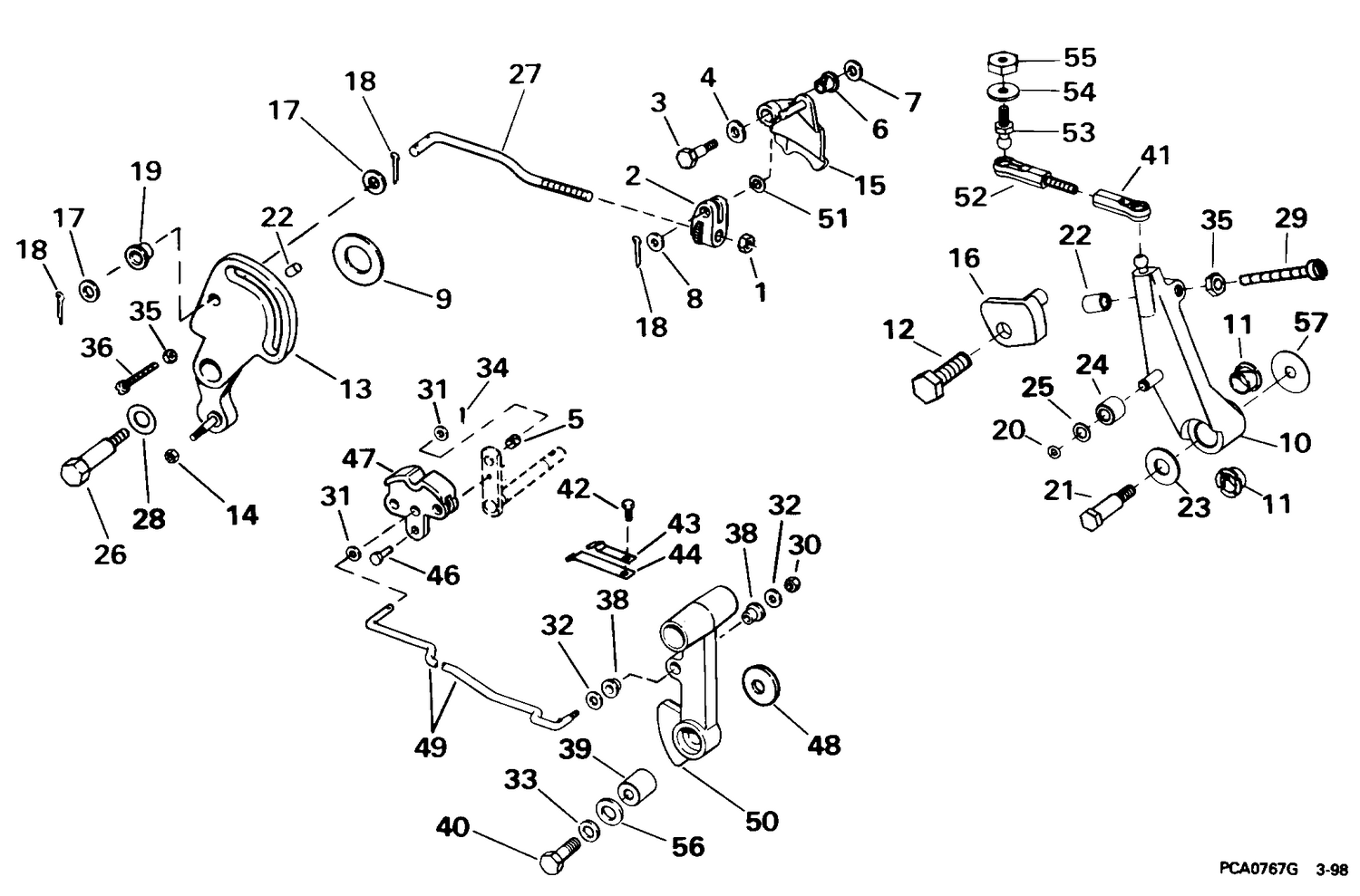SHIFT & THROTTLE LINKAGE