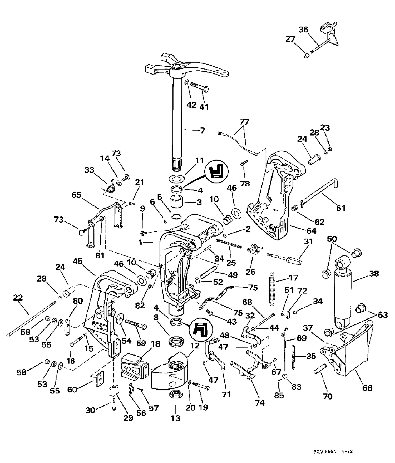 STERN & SWIVEL BRACKET