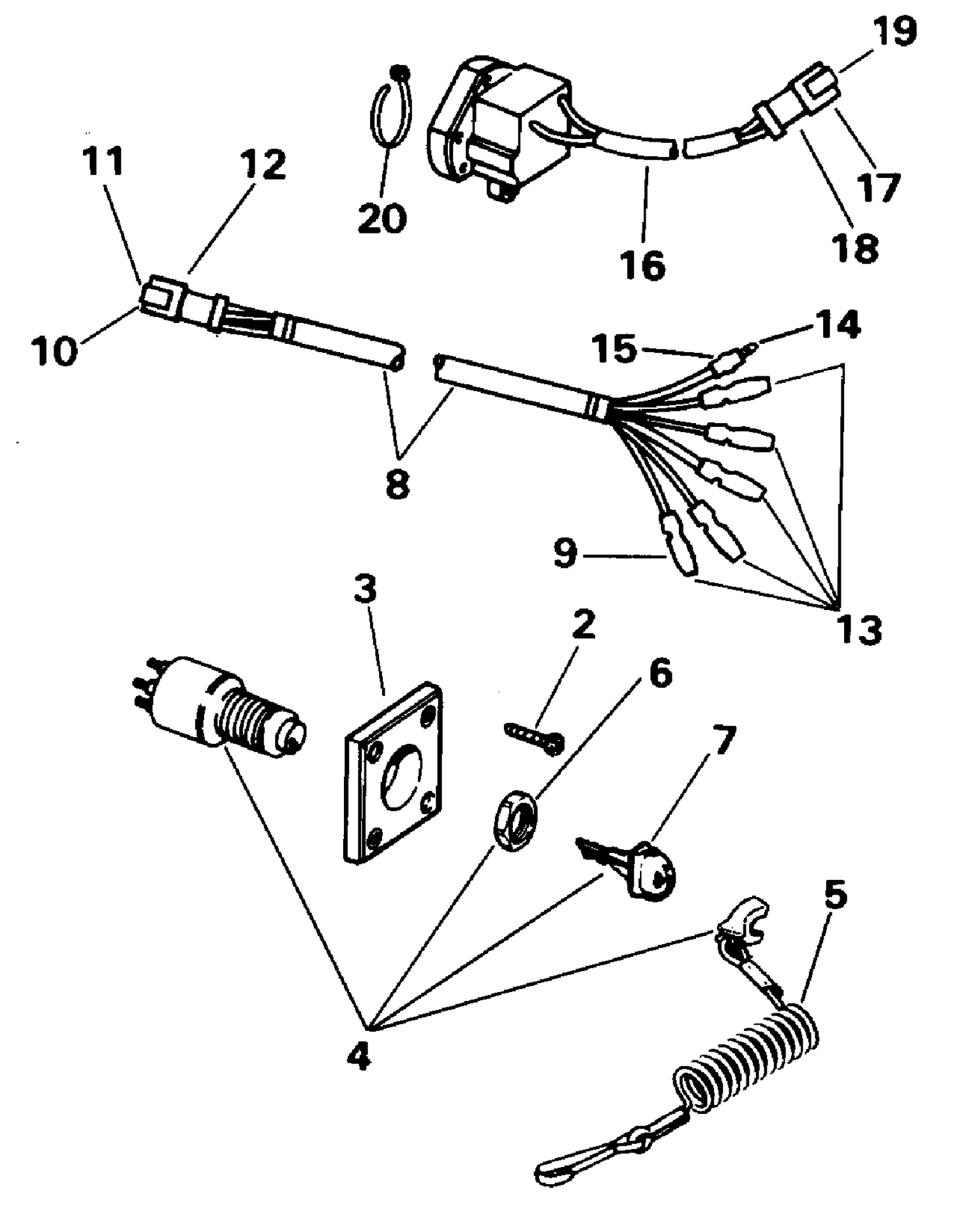IGNITION SWITCH KIT - SINGLE BEZEL