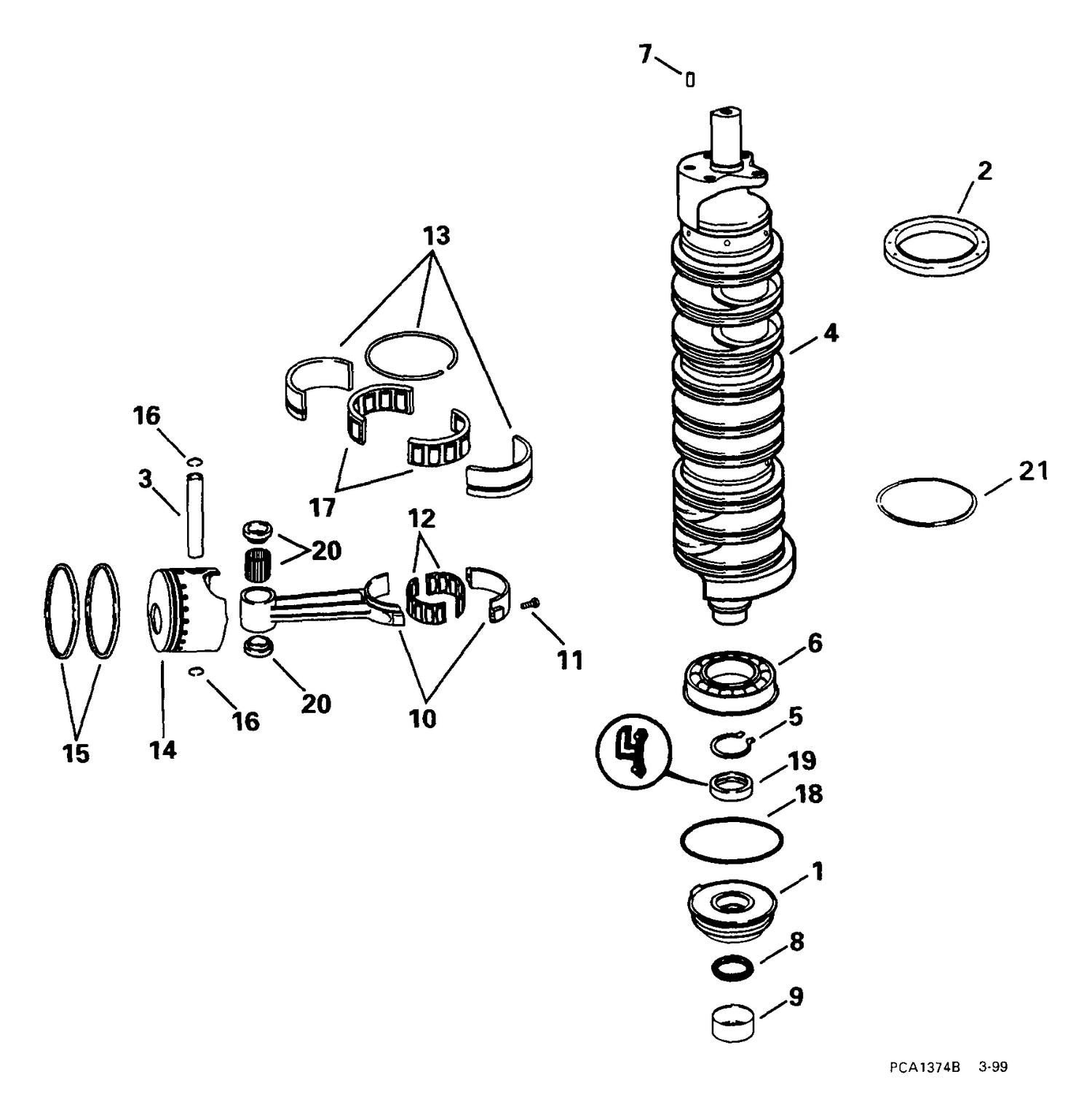 CRANKSHAFT & PISTONS
