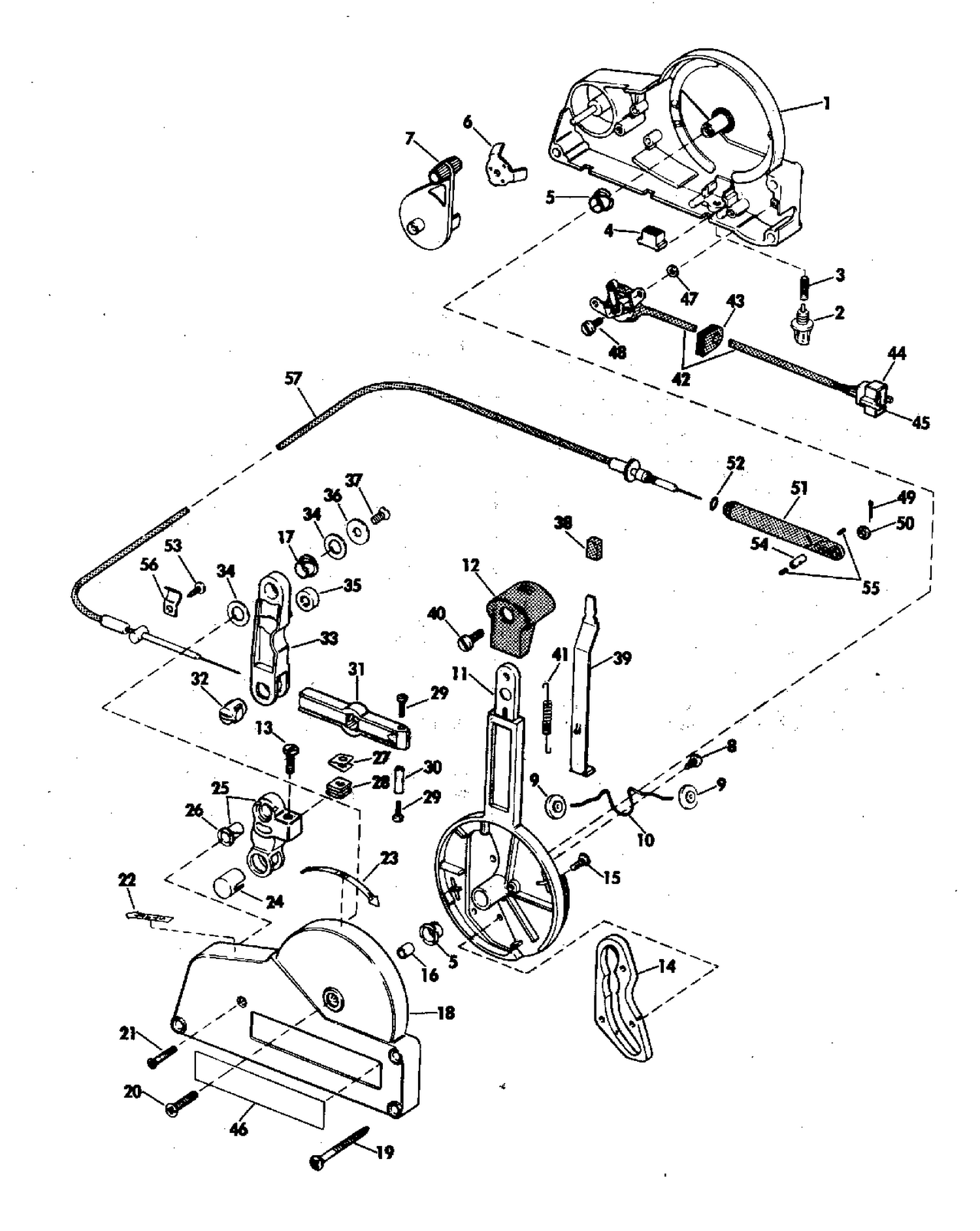 REMOTE CONTROL ASSY-SINGLE LEVER OPTIONAL ITEM-ALL MODELS