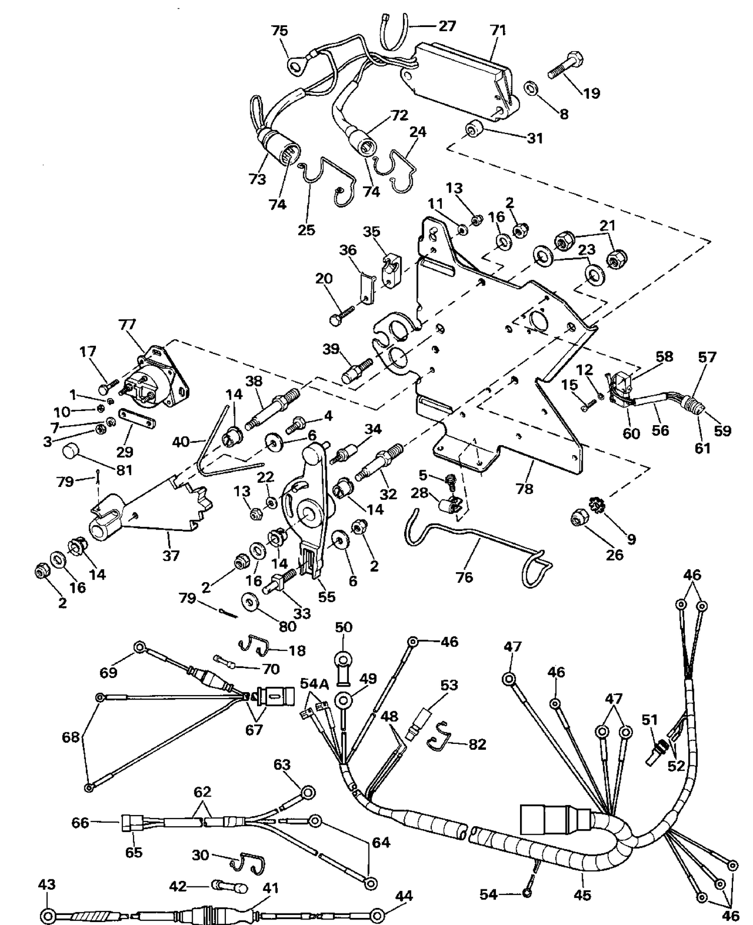 WIRE HARNESS, BRACKET & SOLENOID