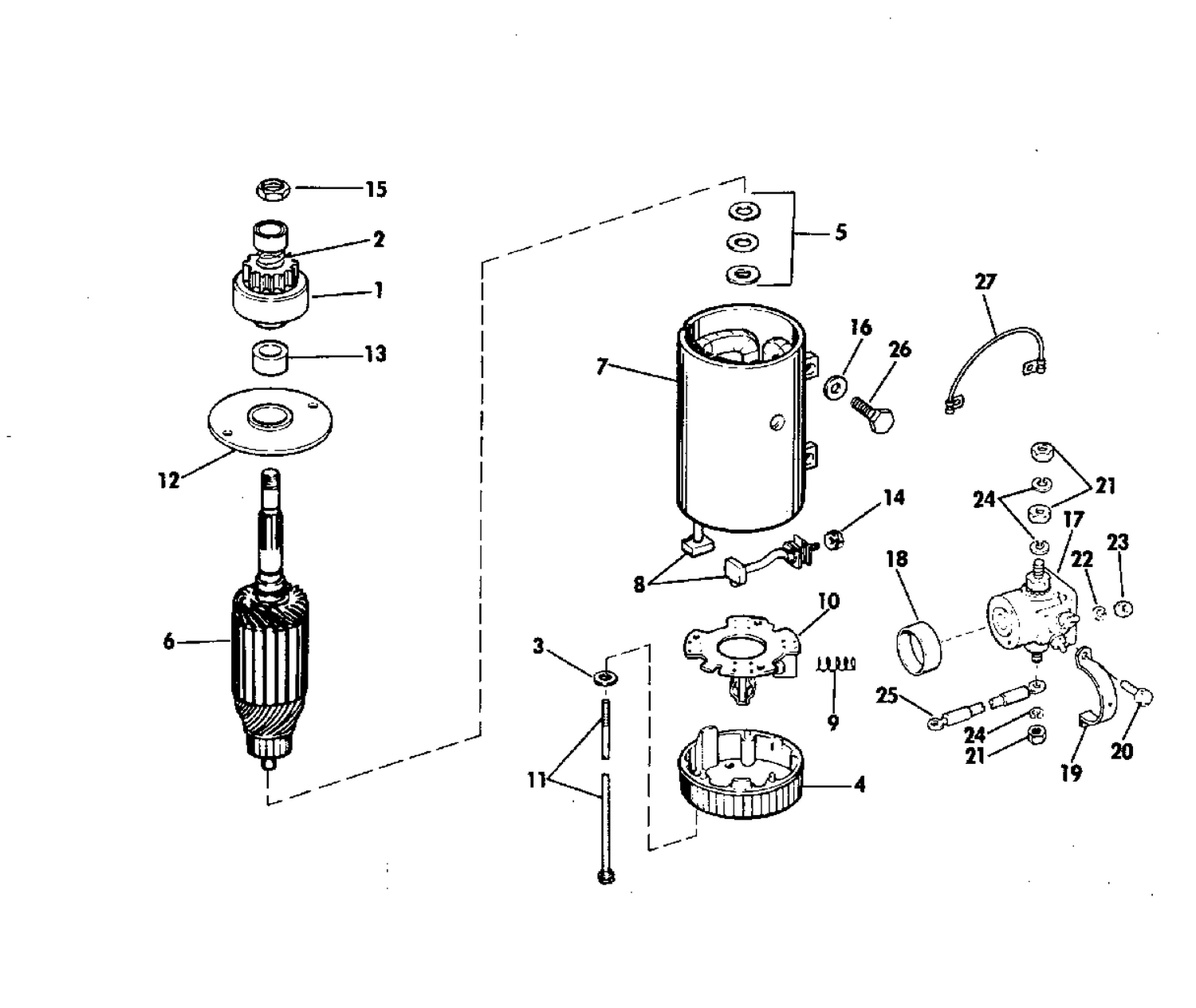 ELECTRIC STARTER & SOLENOID/ PRESTOLITE MODEL MKW-4006,MKW-4