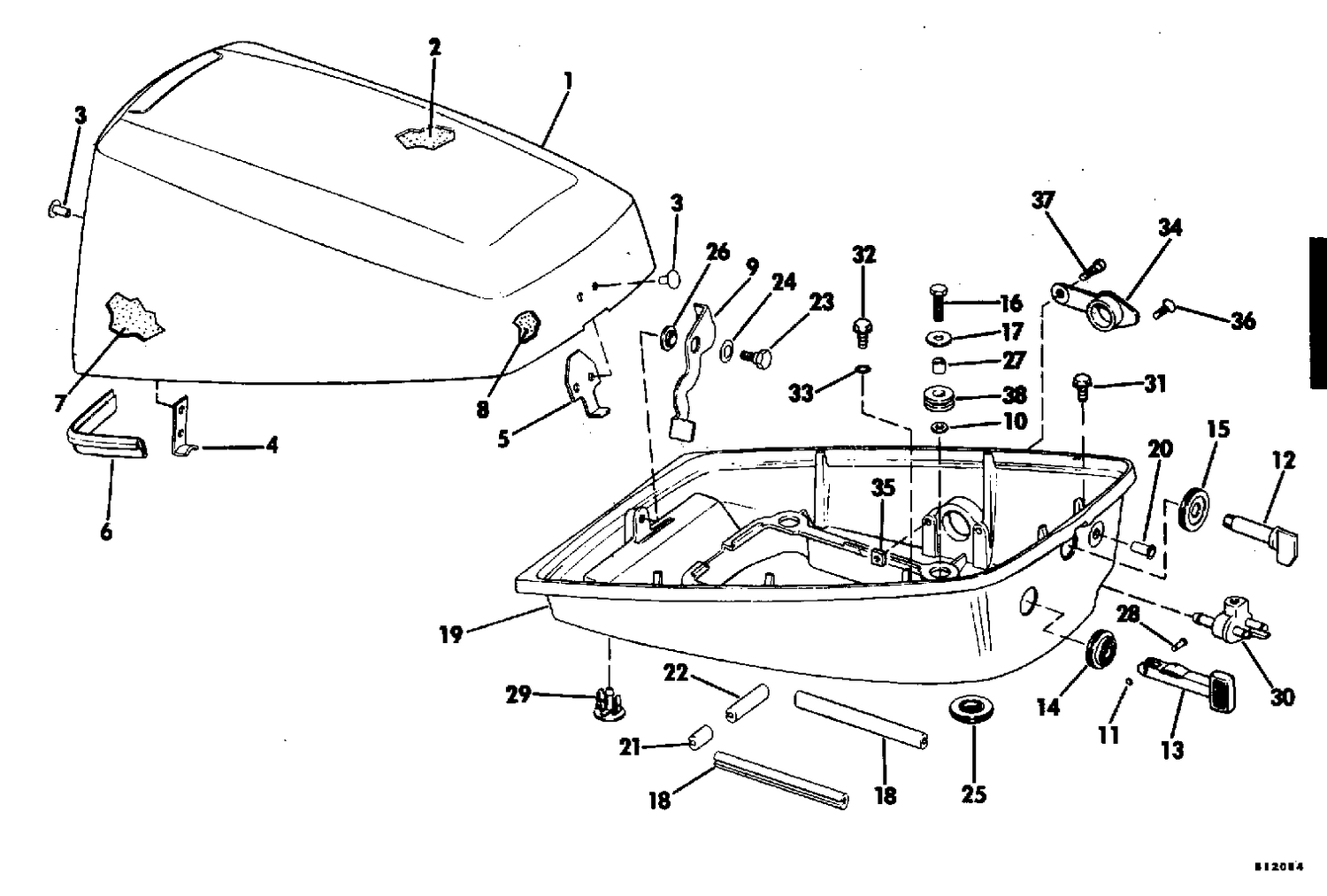 MOTOR COVER,7.5  EVINRUDE MODELS