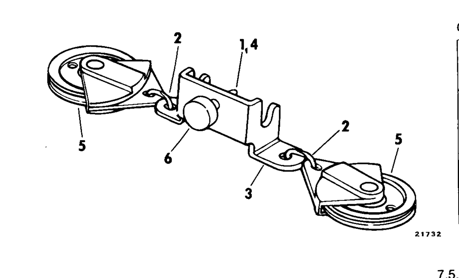 STEERING CONNECTOR KITS-ROPE 7.5, 9.9, 15 SINGLE MOTOR