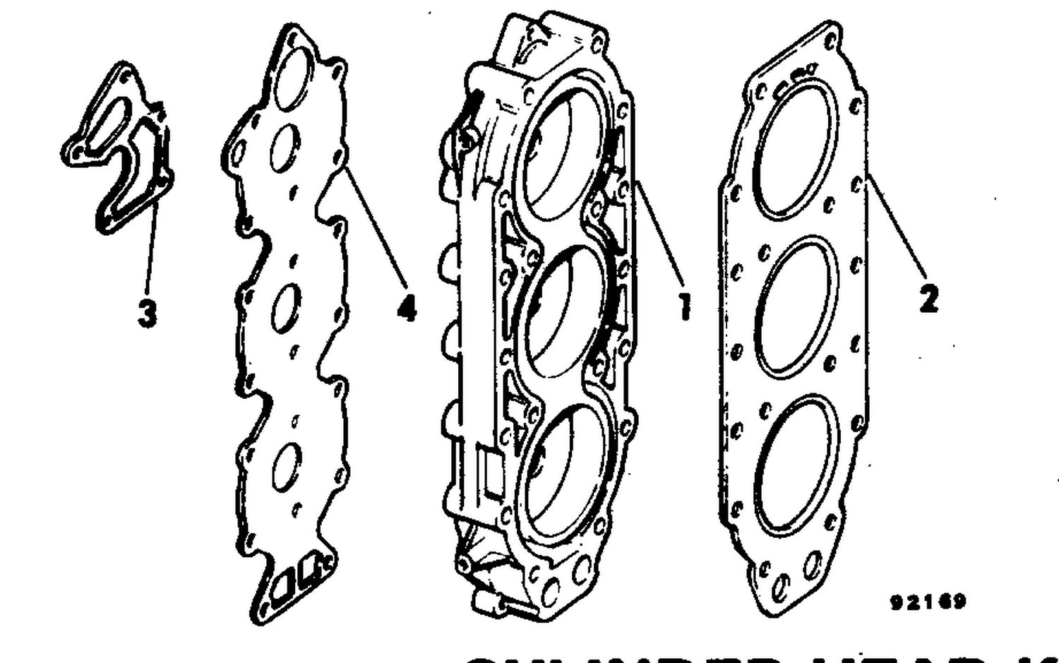 CYLINDER HEAD KIT-LOW COMPRESSION