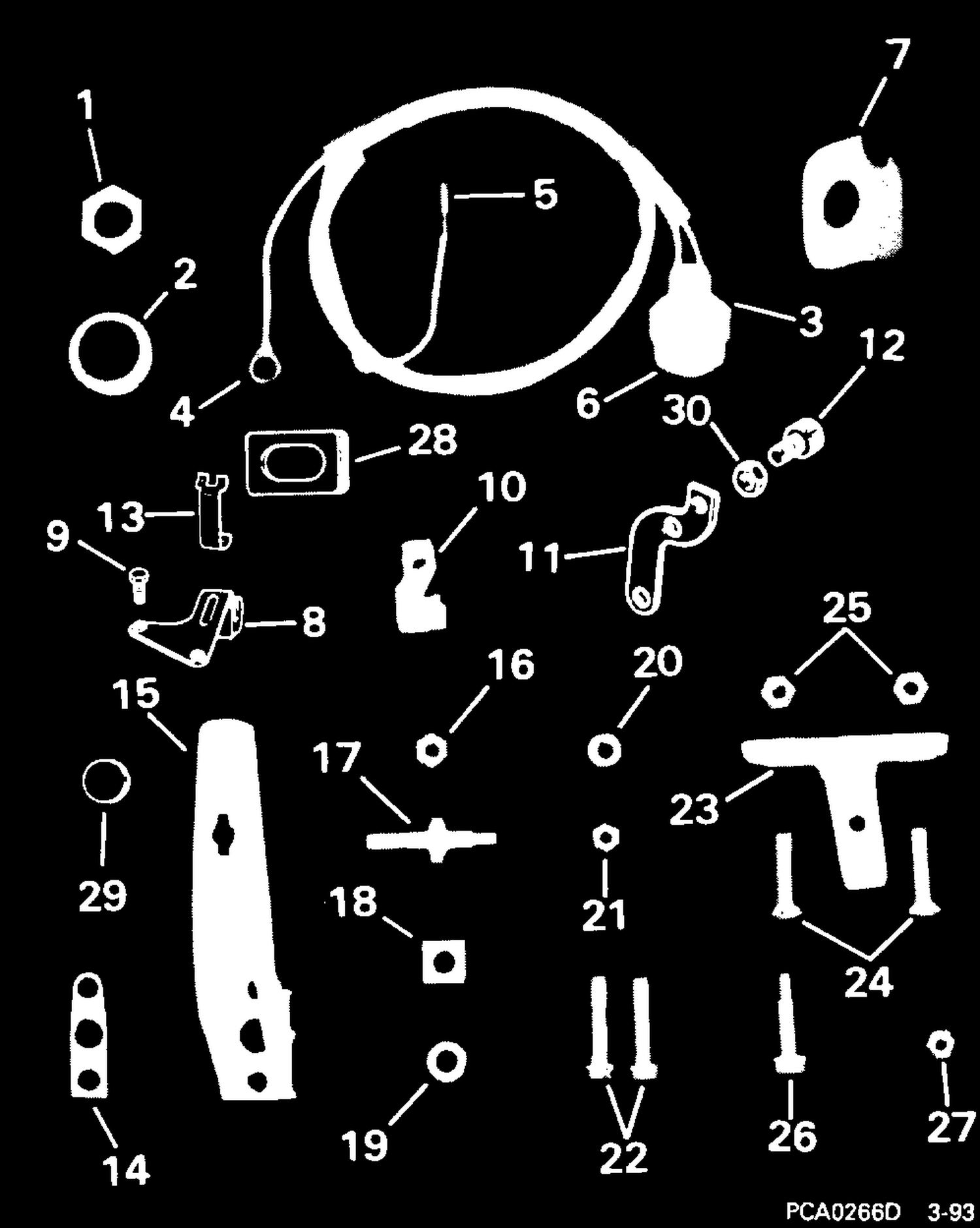REMOTE CONTROL ADAPTER KIT -- 20, 25, & 30 (2-CYLINDER)