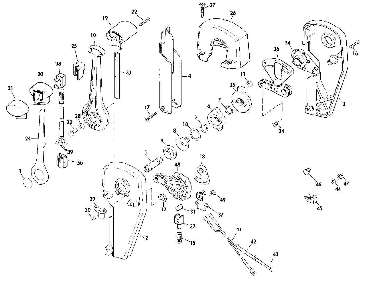 REMOTE CONTROL ASSEMBLY - BINNACLE MOUNT