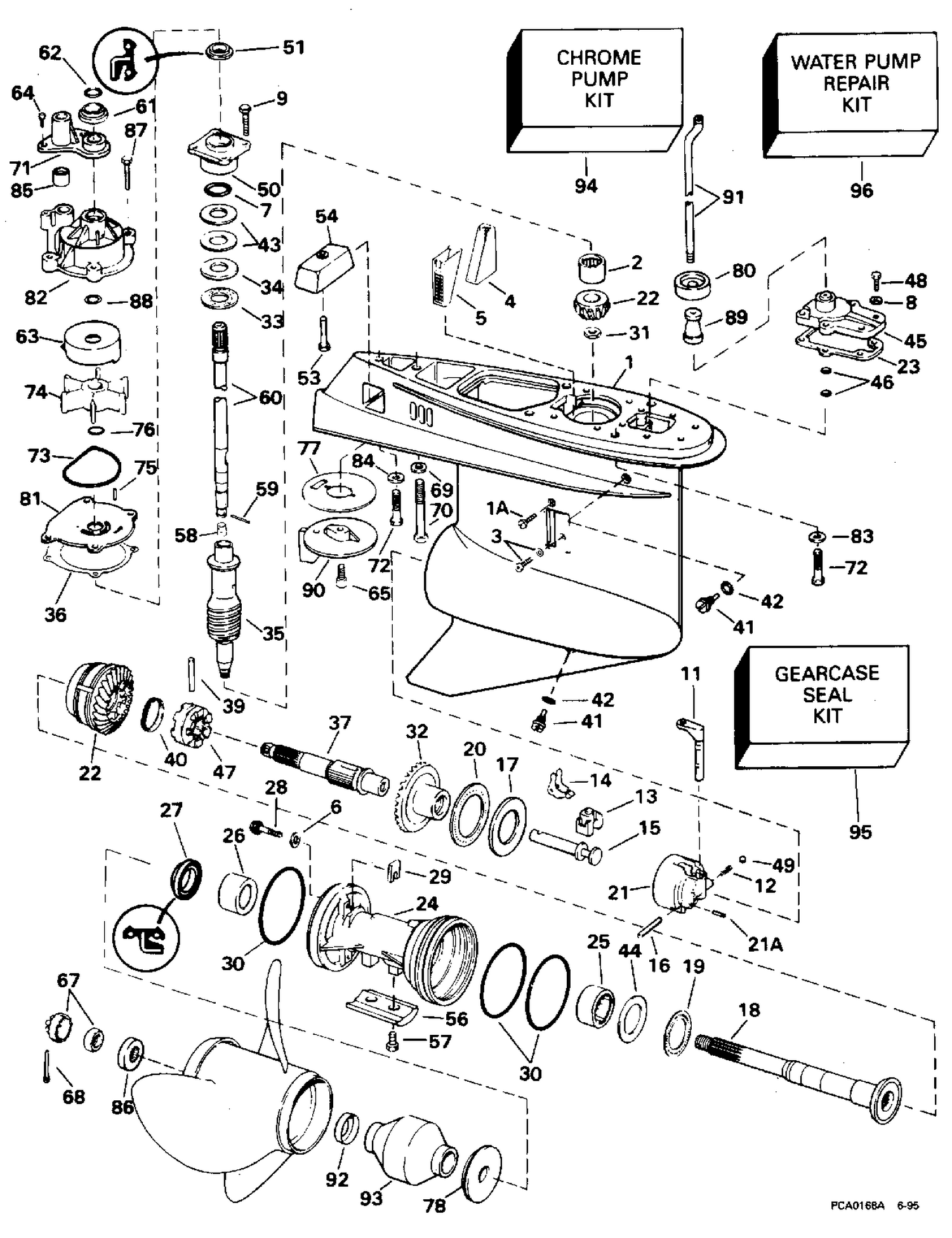 GEARCASE - COUNTER ROTATION