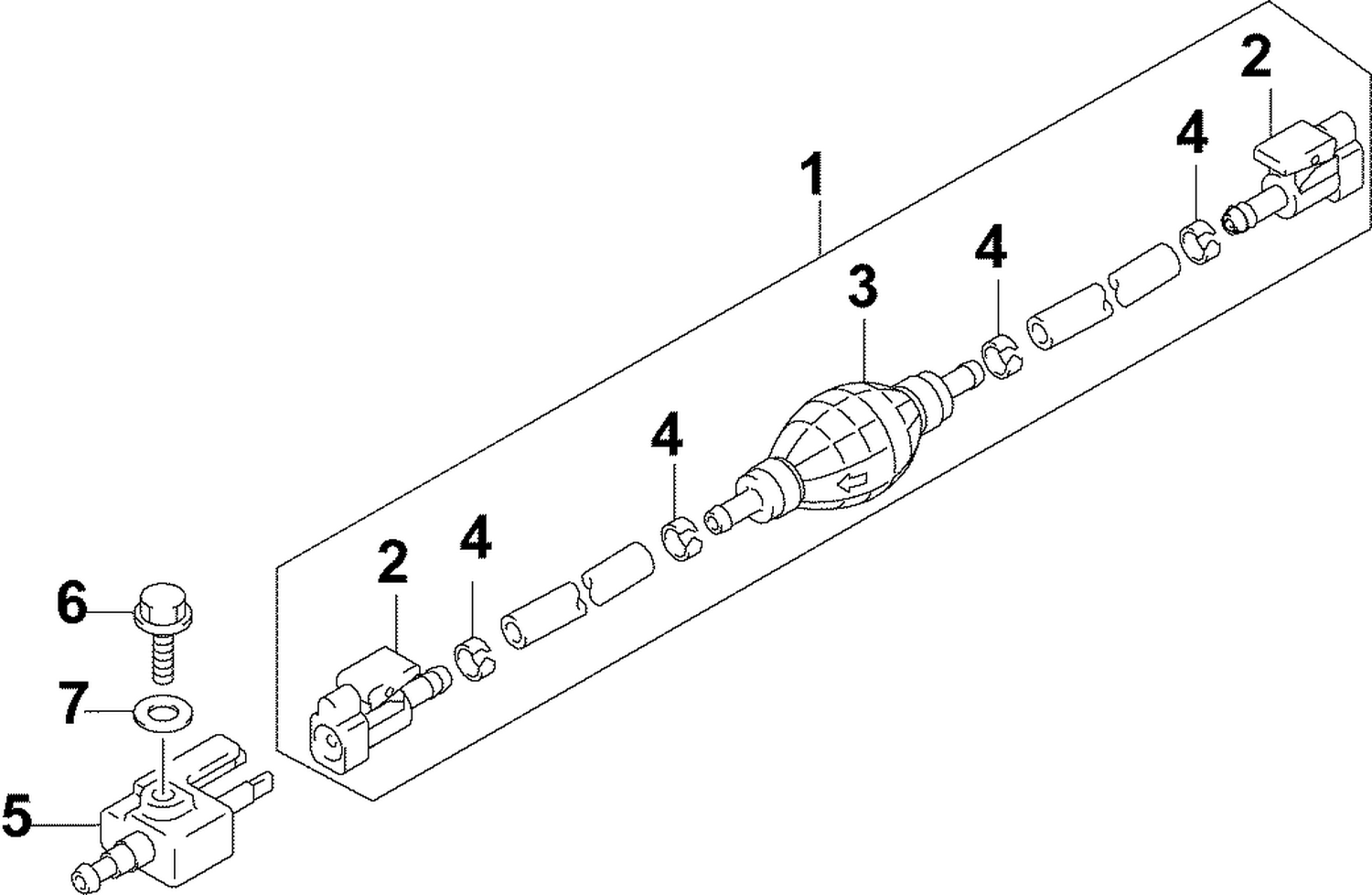 FUEL HOSE AND PRIMER BULB