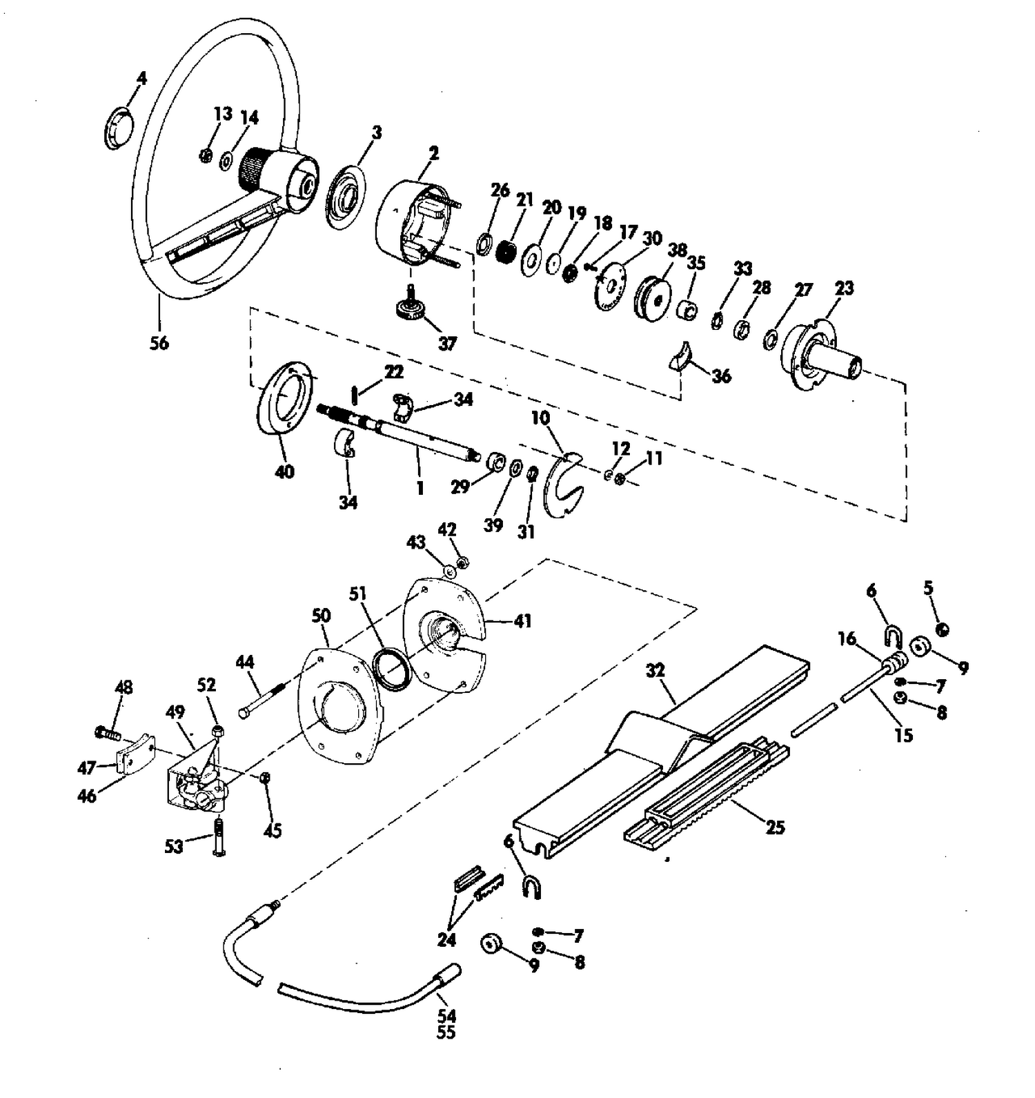 MECHANICAL STEERING KIT 90,120,155,215 & 235 HP