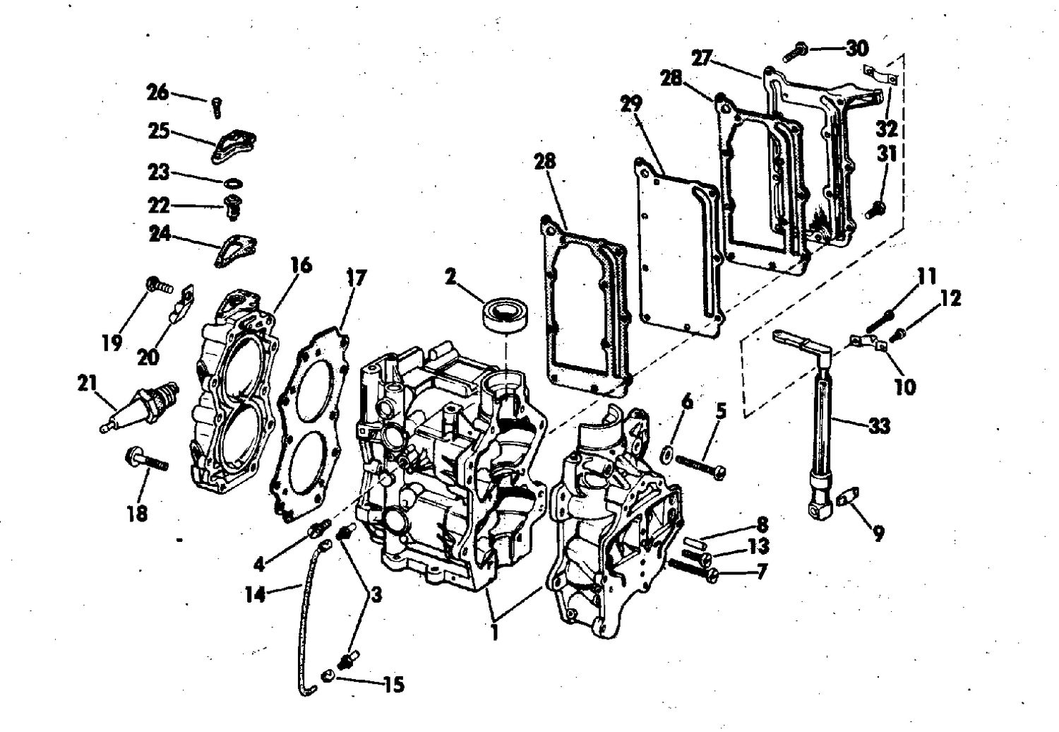 CYLINDER AND CRANKCASE