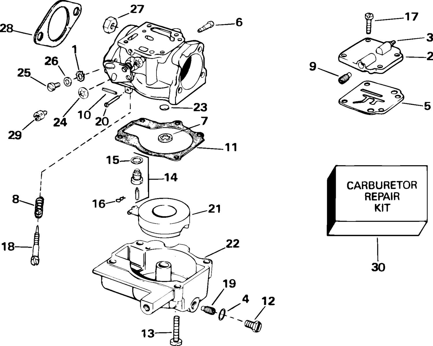 CARBURETOR - 30HP