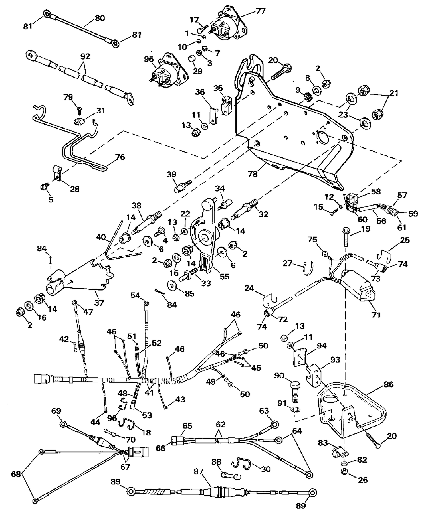 WIRE HARNESS, BRACKET & SOLENOID
