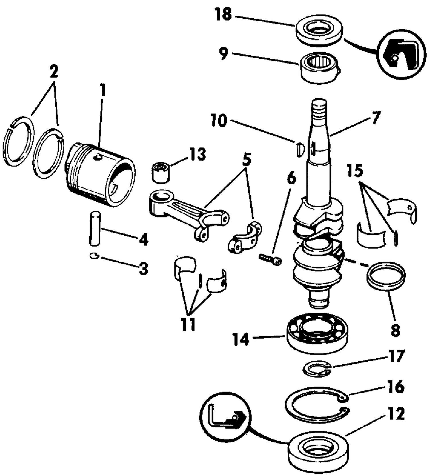 CRANKSHAFT & PISTON