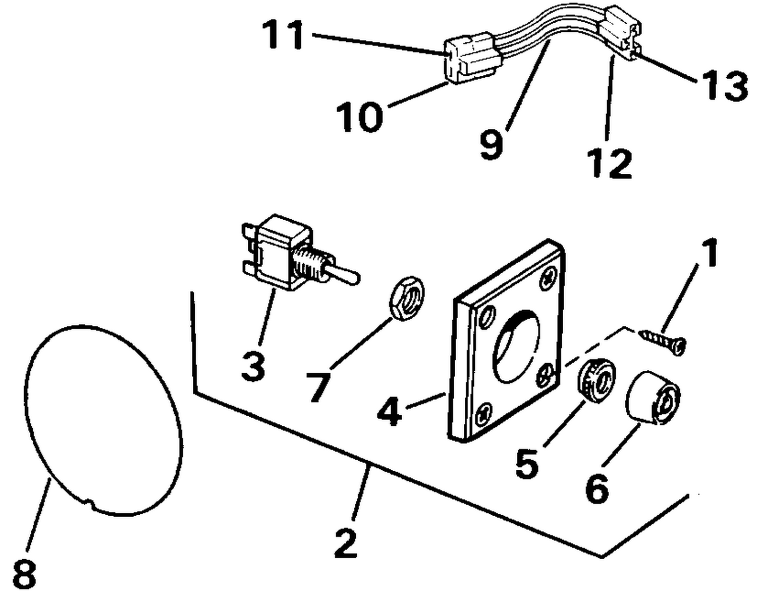 TRIM/TILT SWITCH CONVERSION KIT P/N 174752