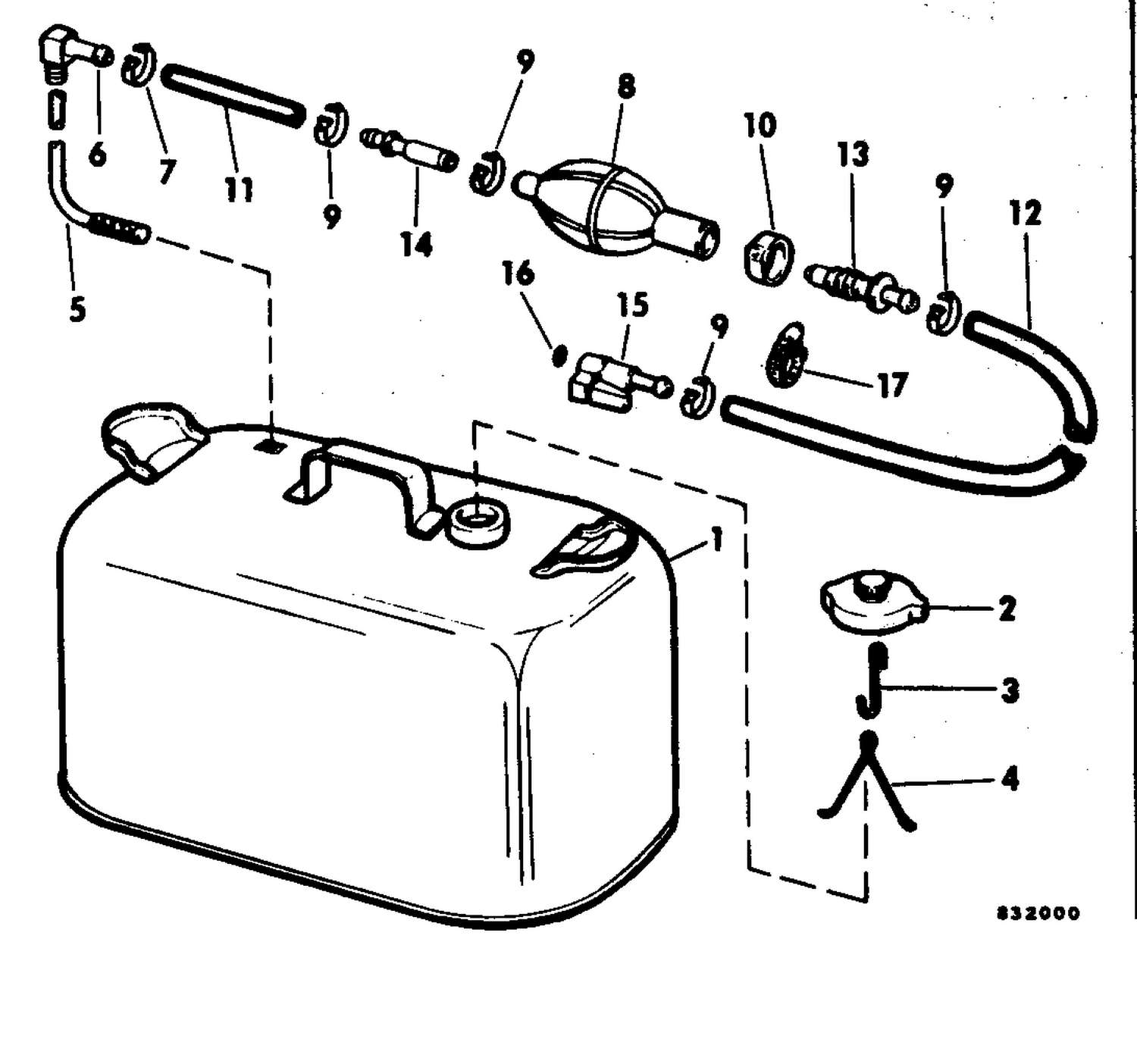 FUEL TANK WITHOUT GAUGE