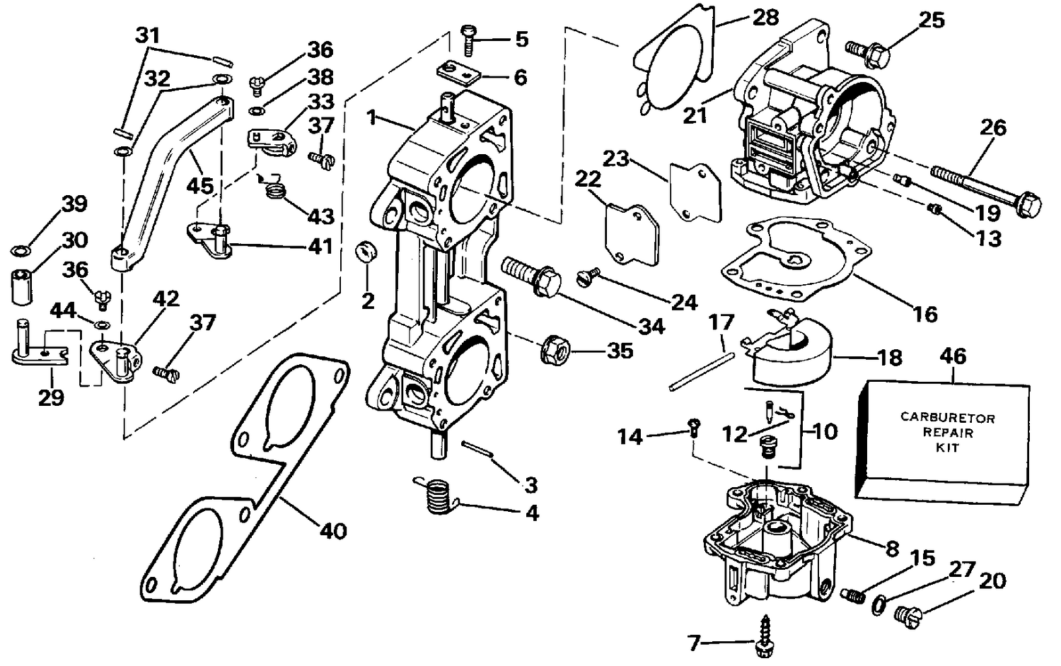 CARBURETOR AND LINKAGE