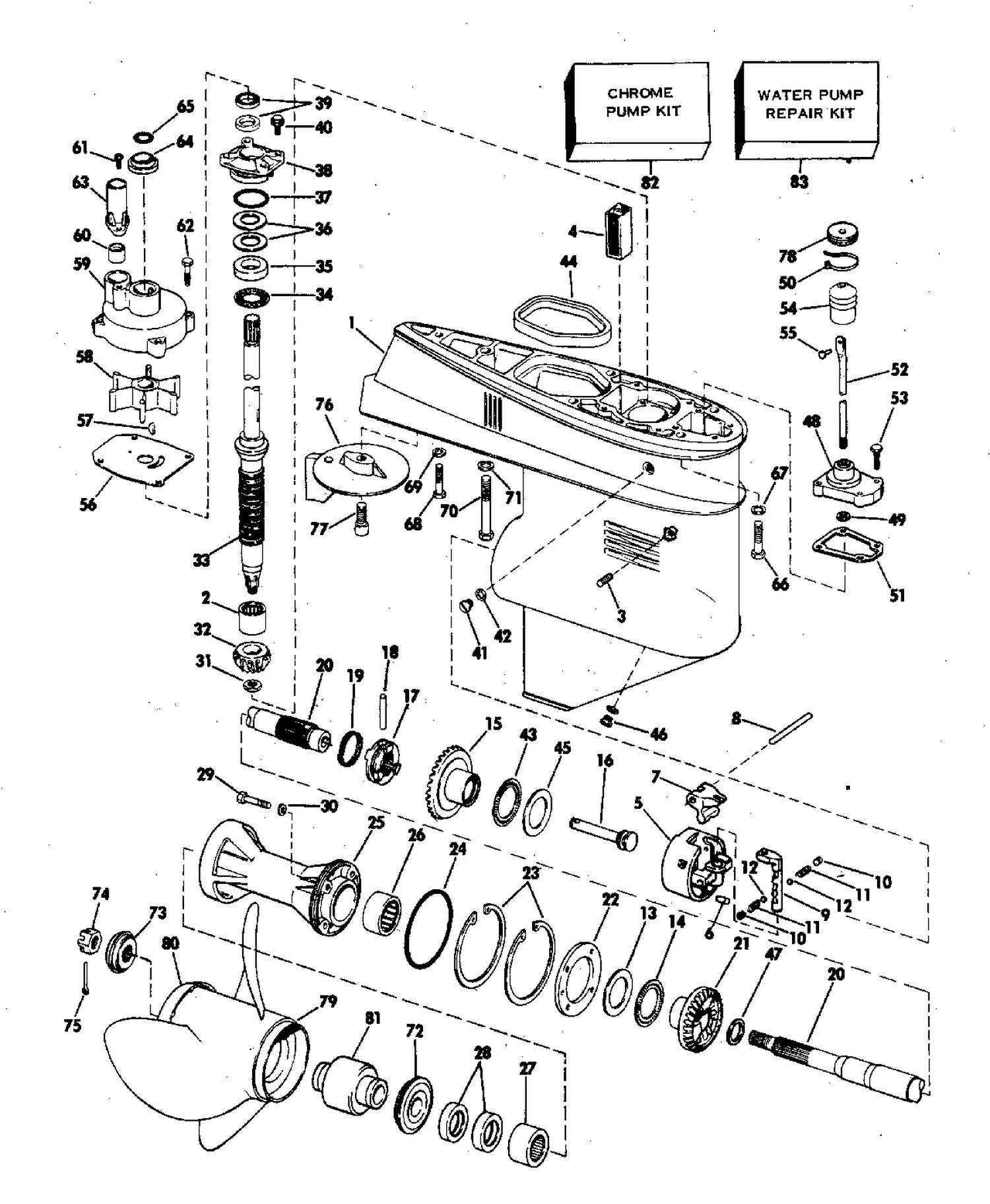 GEARCASE-20" TRANSOM
