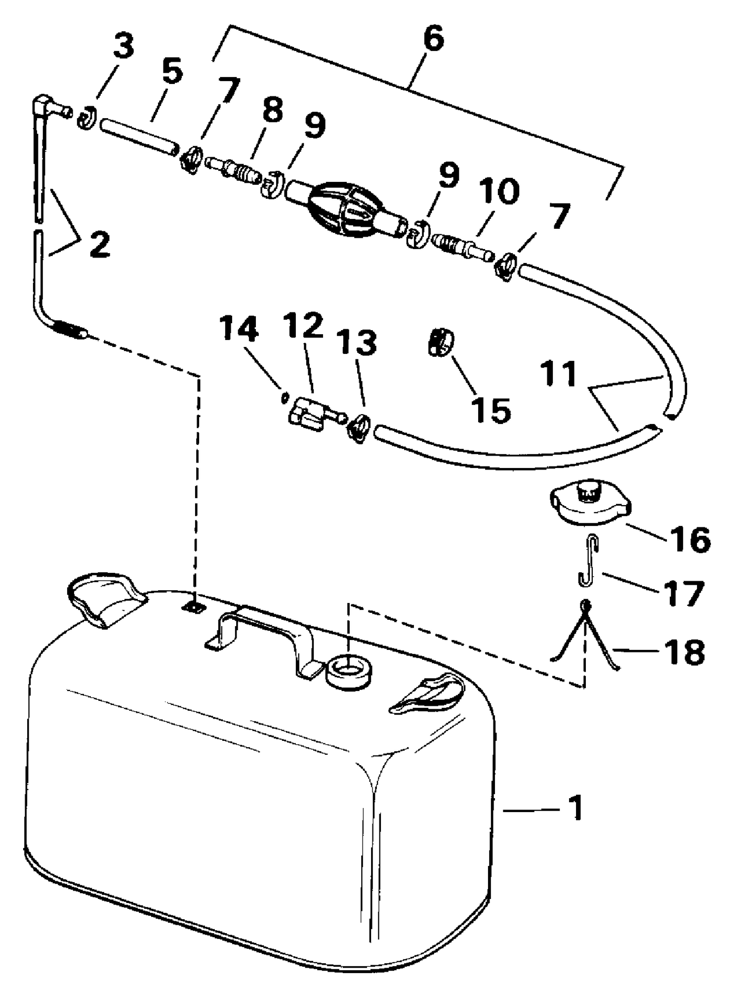 FUEL TANK WITHOUT GAUGE