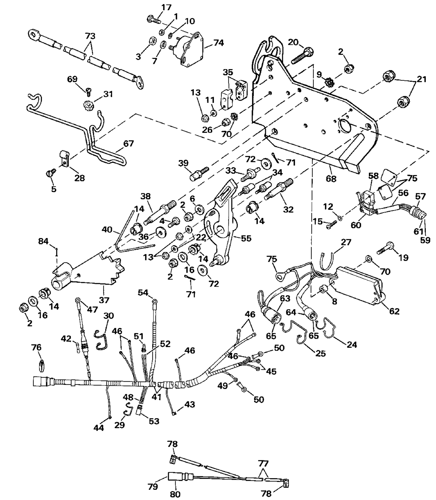 WIRE HARNESS, BRACKET & SOLENOID