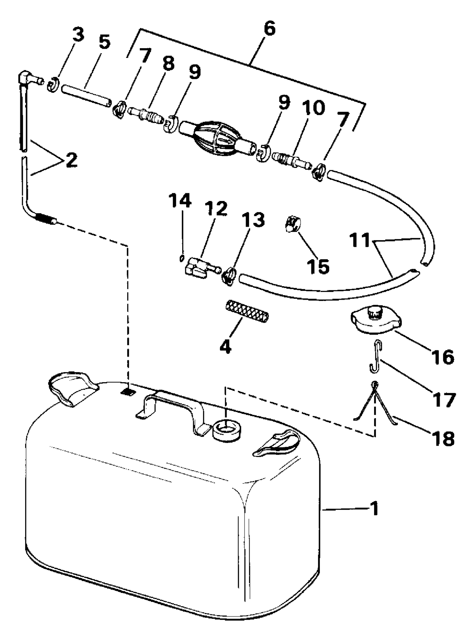 FUEL TANK WITHOUT GAUGE