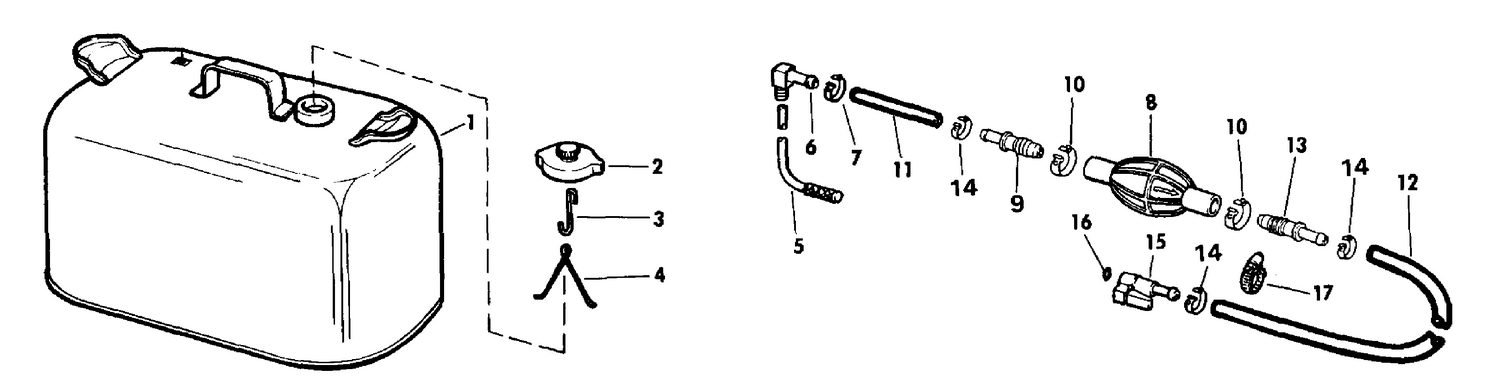 FUEL TANK WITHOUT GAUGE