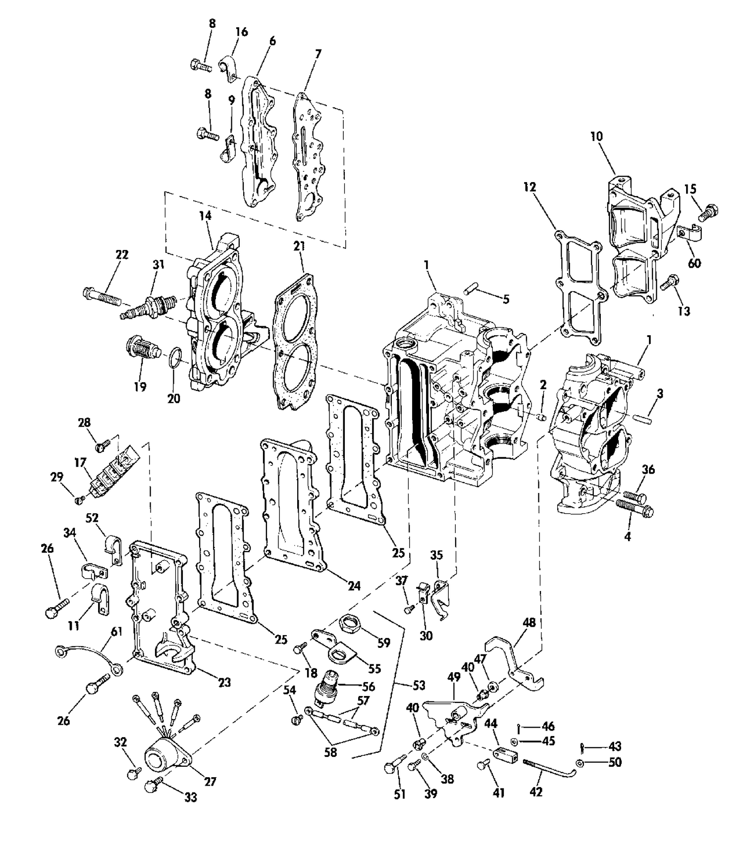 CYLINDER AND CRANKCASE