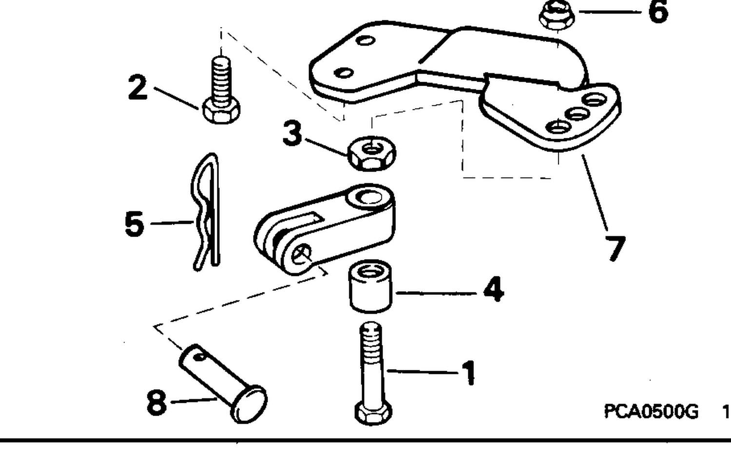 STEERING CONNECTOR KIT - 5, 6, 8 MODELS