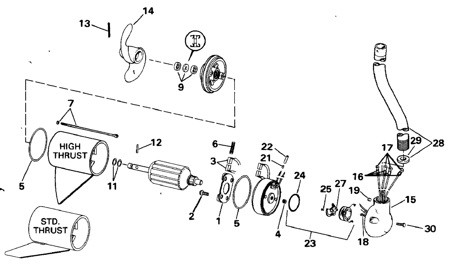 MOTOR AND ADAPTER GROUP / 24 VOLT
