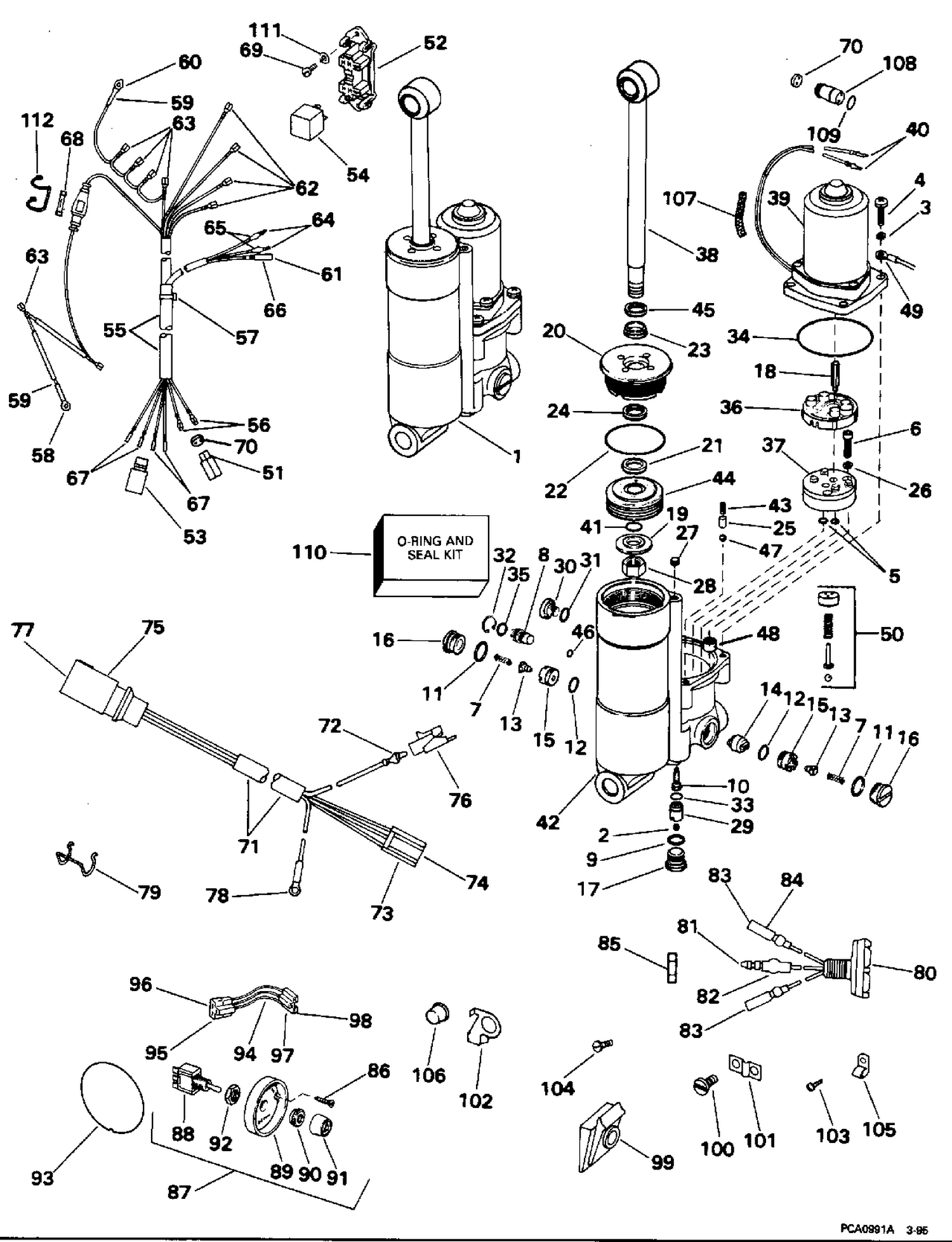 POWER TRIM/TILT KIT - 25D, 40, 48 & 50 MODELS