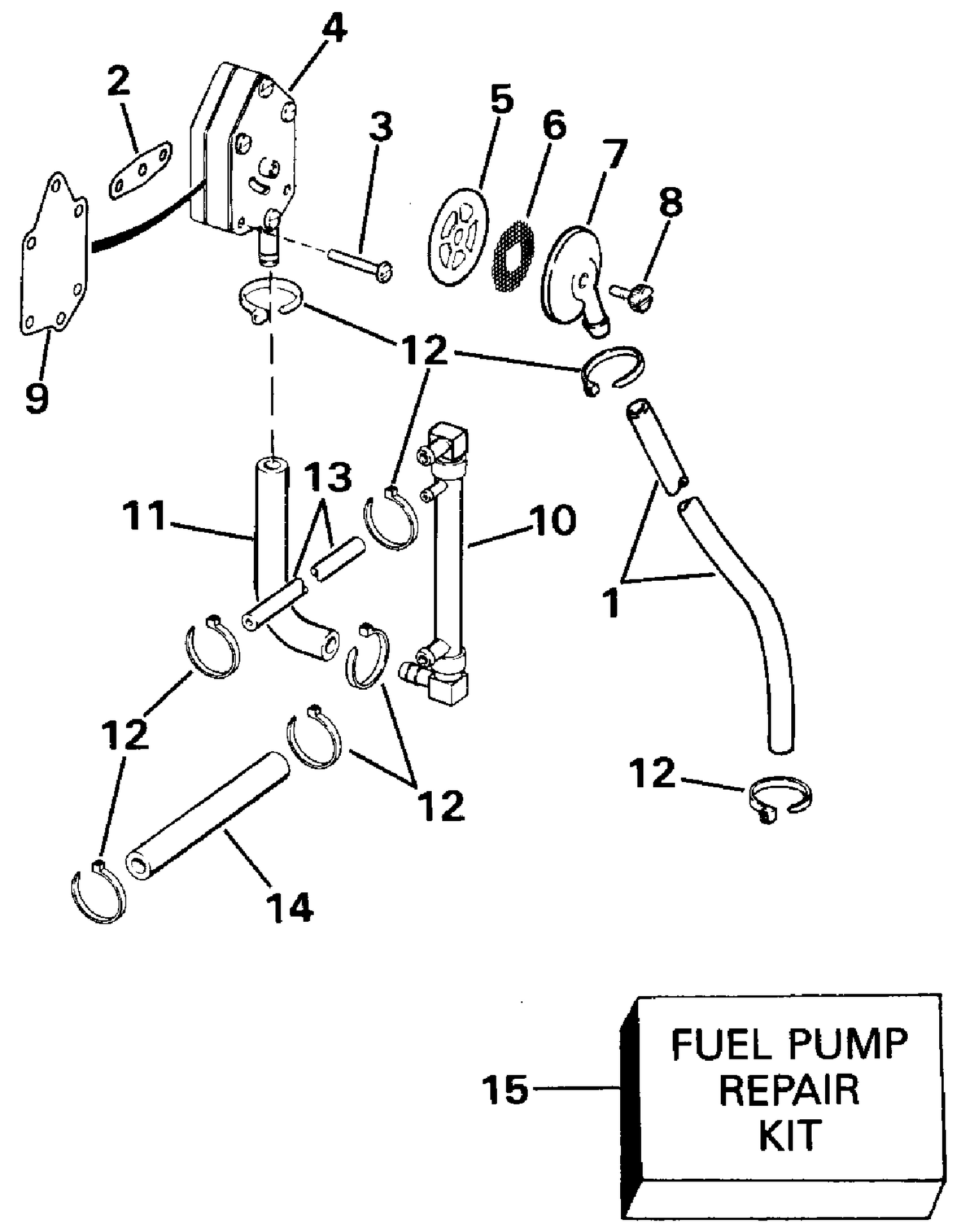 FUEL PUMP - 88 MODELS EARLY PRODUCTION