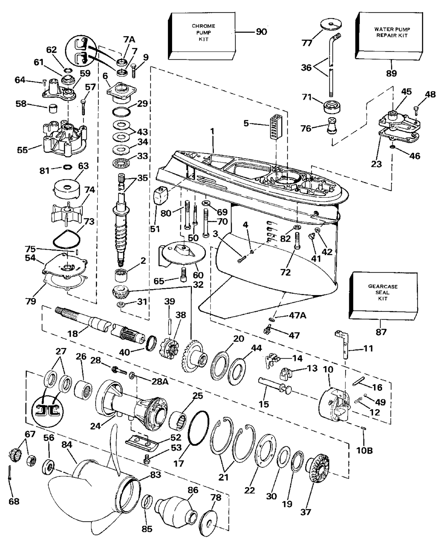GEARCASE - STANDARD ROTATION