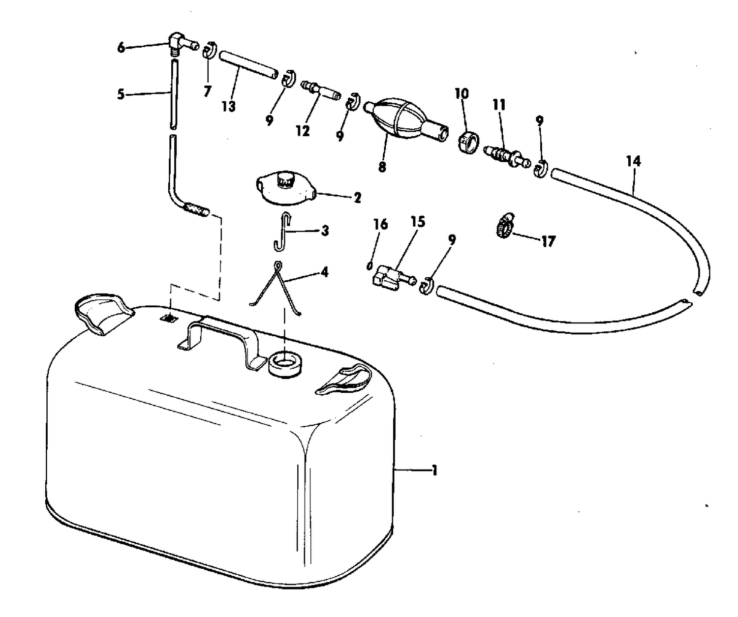 FUEL TANK - 6 GAL WITHOUT GAUGE