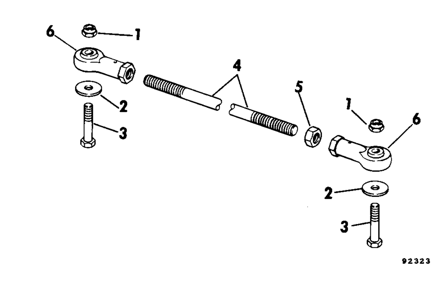 TIE BAR KITS 60 - V-6 DUAL ENGINE