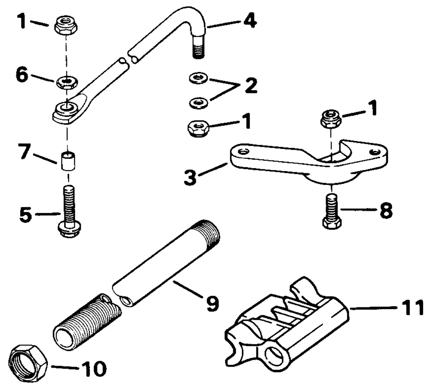 60 & 70 NON-PT&T, V8 DUAL CABLE CONN. KIT, OPPOSITE