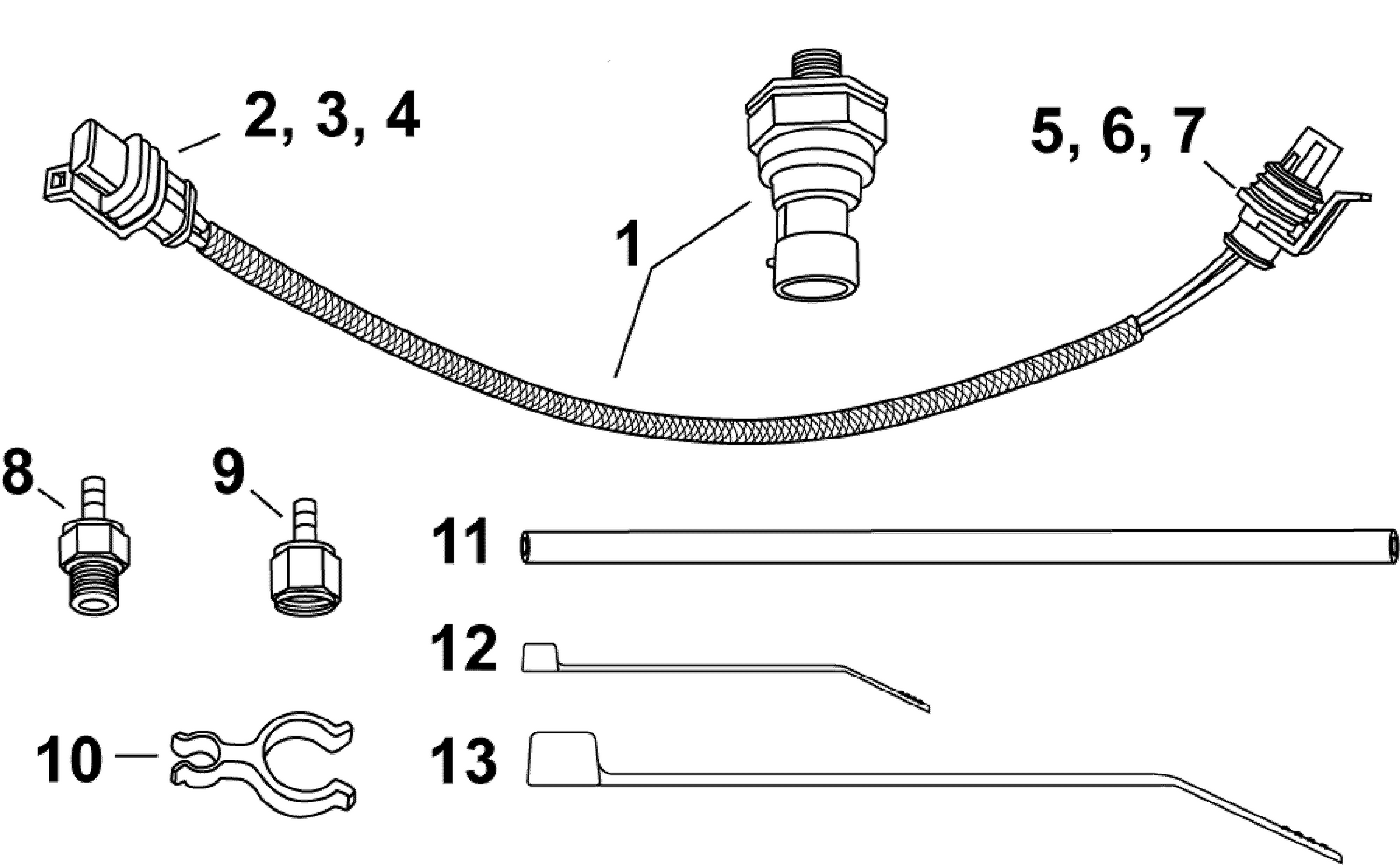 WATER PRESSURE TRANSDUCER KIT - I-COMMAND