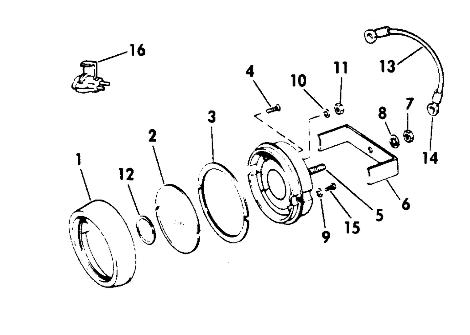 ALTERNATOR TACHOMETER-SUN SHADE