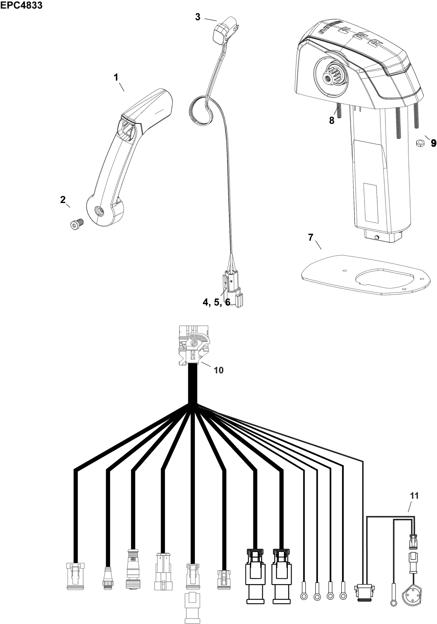 SINGLE LEVER BINNACLE - ICON 2 Basic