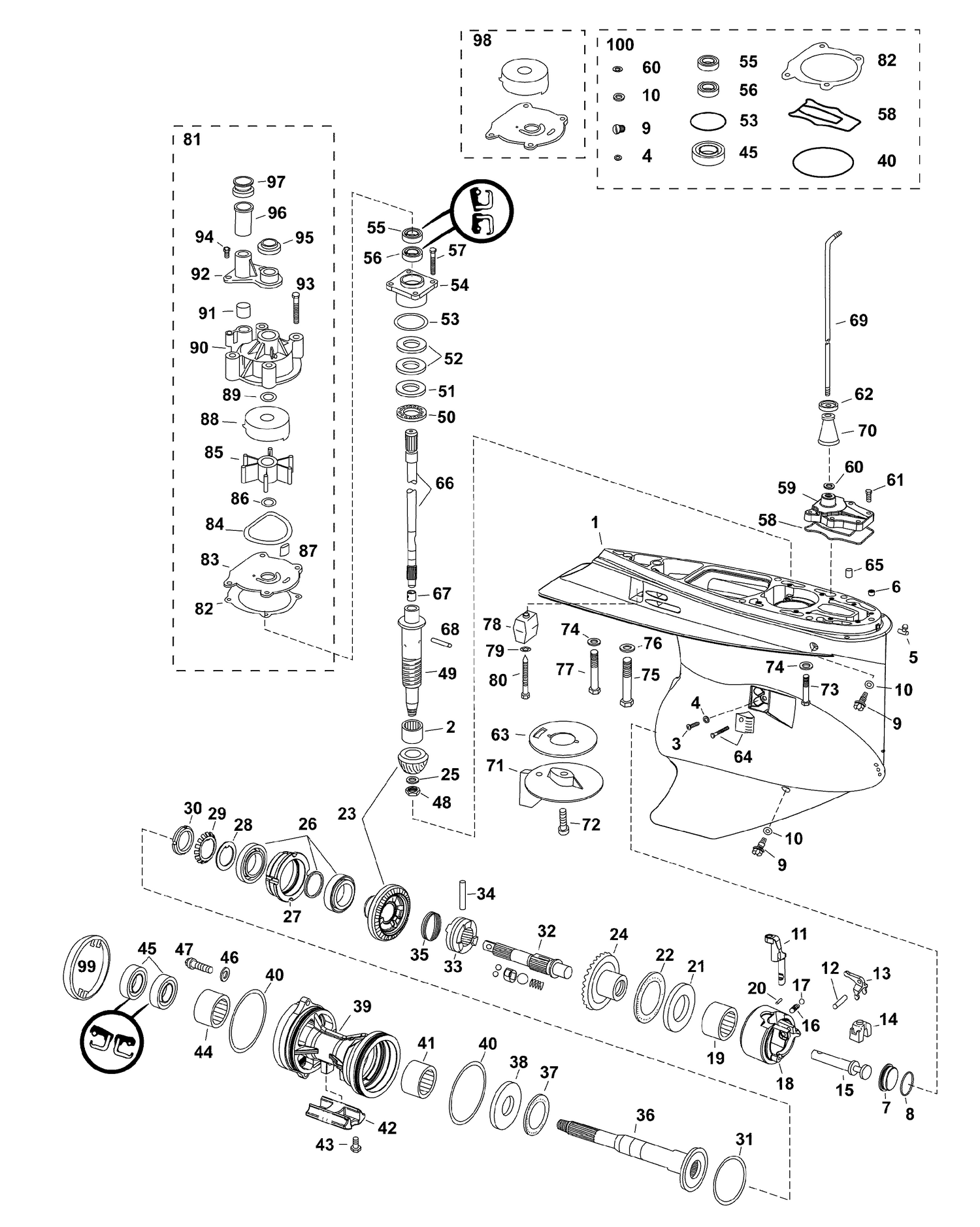 07-1_GEARCASE, M2-Type, Counter Rotation