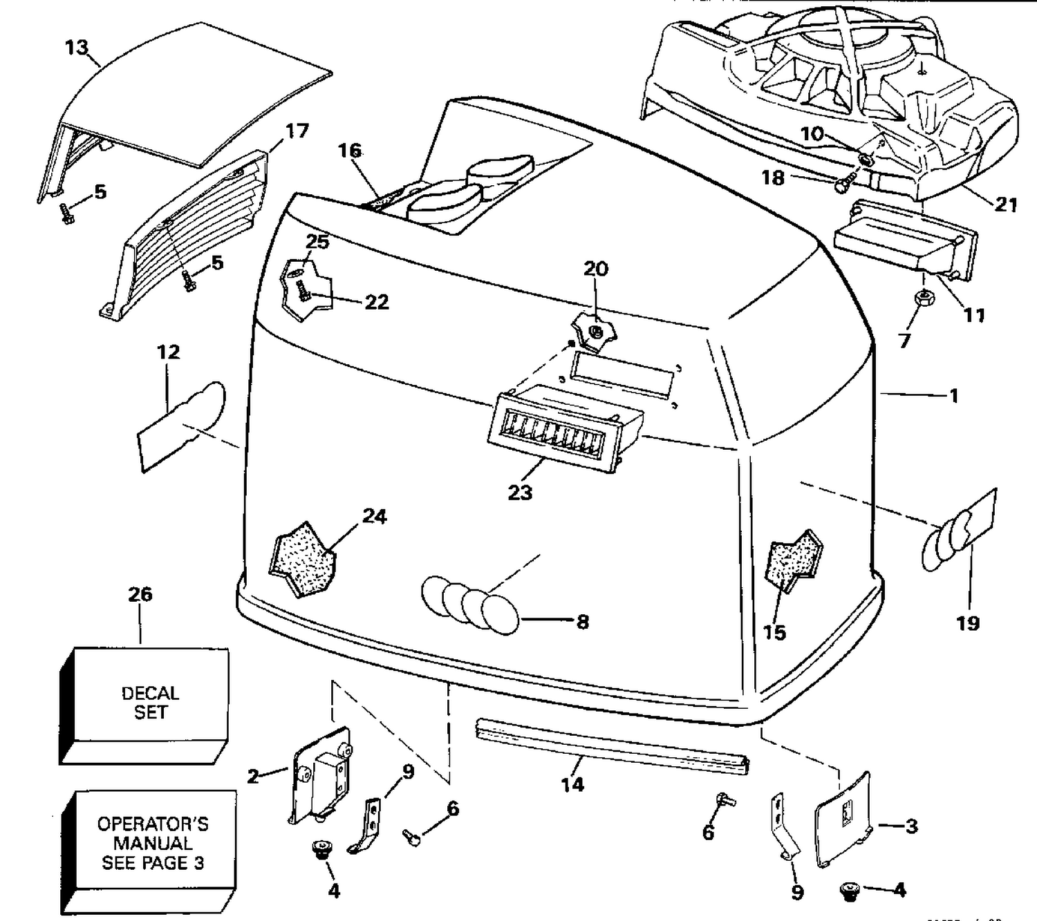 ENGINE COVER - JOHNSON - 185