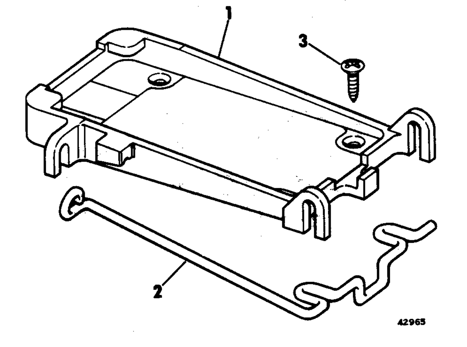 DECK MOUNT KIT-ELECTRIC OUTBOARD