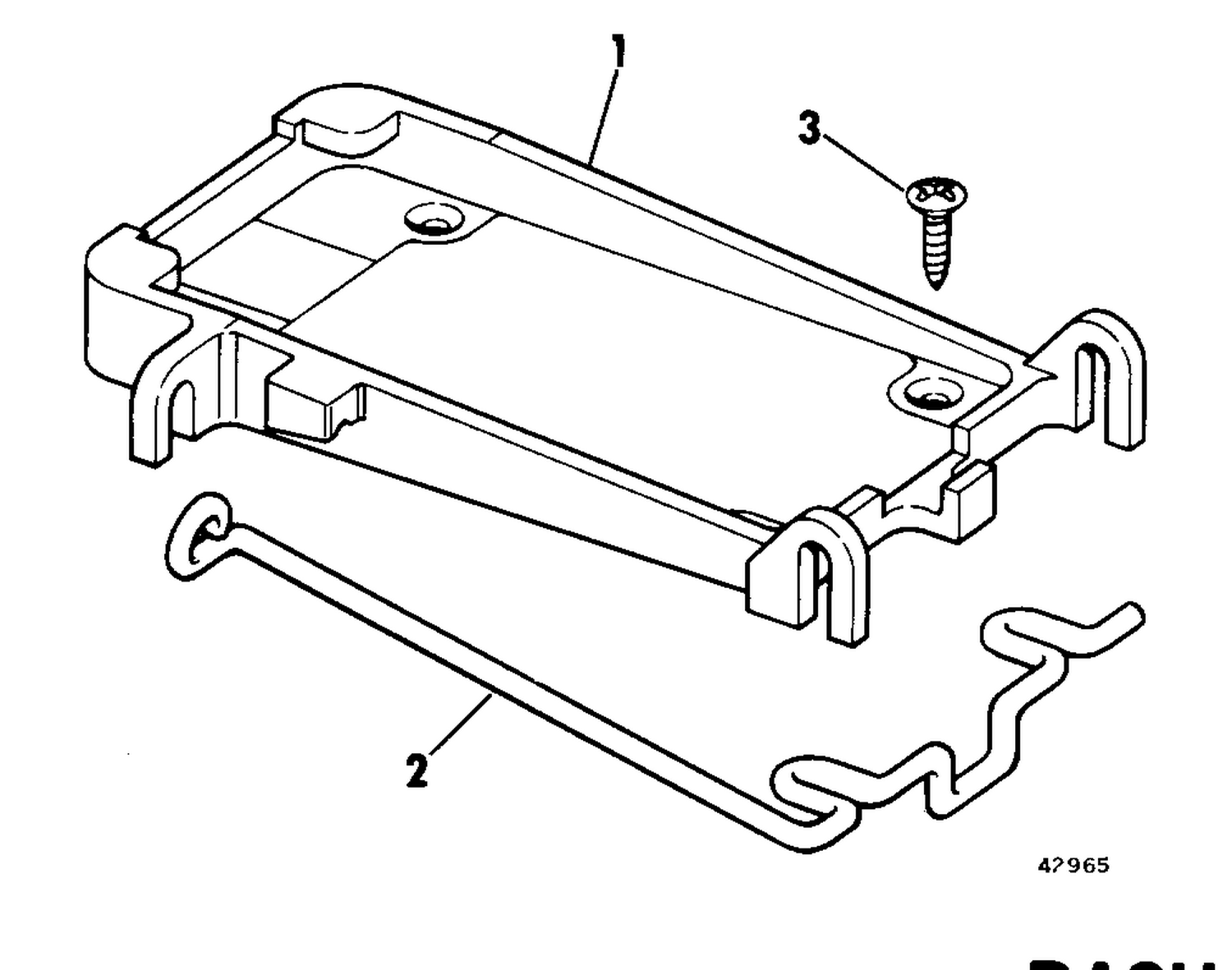 DECK MOUNT KIT-ELECTRIC OUTBOARD