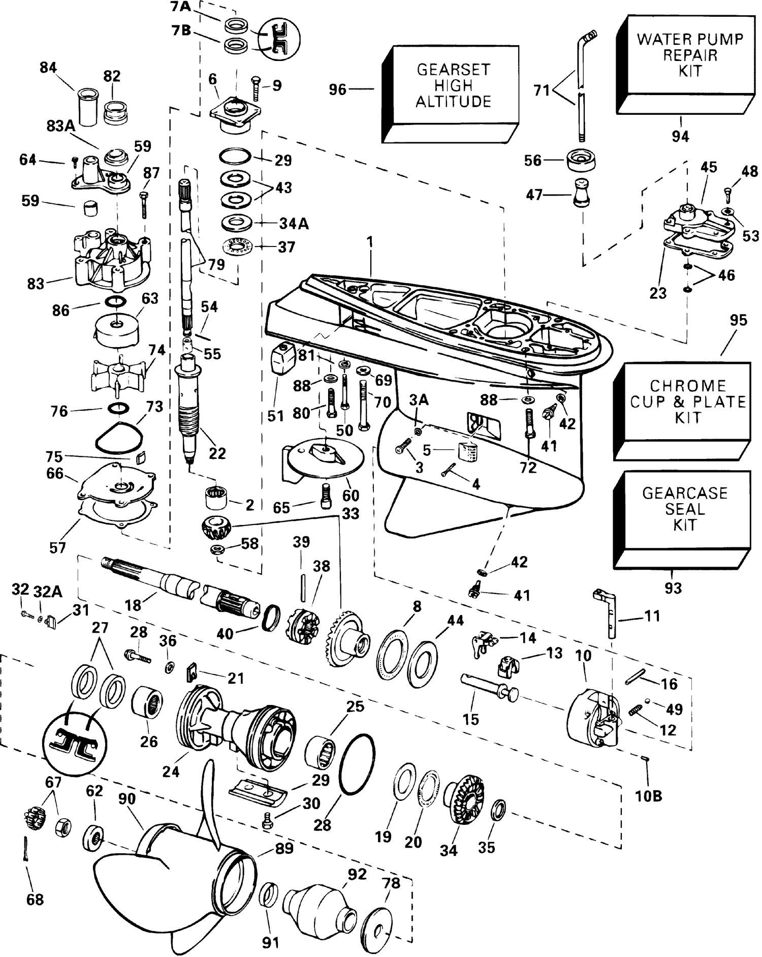 GEARCASE - STANDARD ROTATION - FSL, FS, FPX, FX MODELS